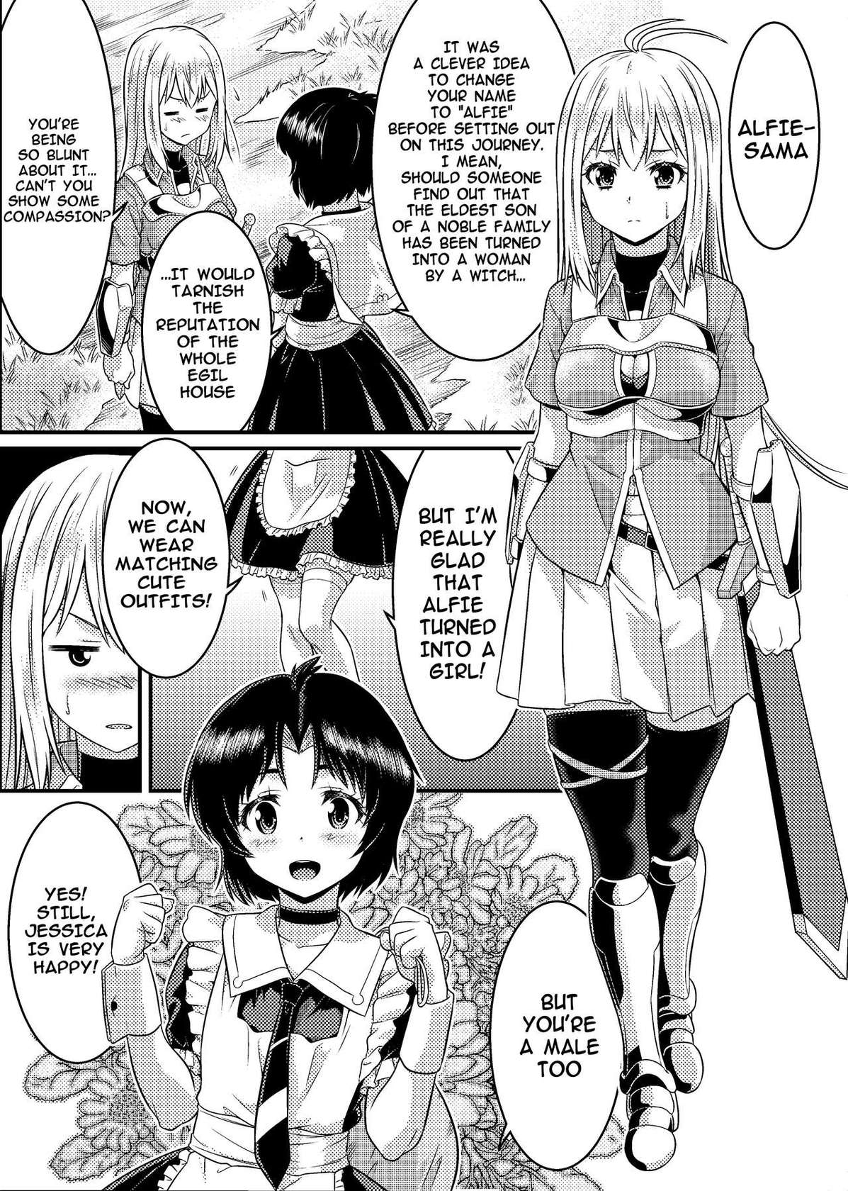 [Yumekakiya (MuuMuu, Kaneko Naoya)]TS-kishi to Josou Maid no Daibouken Ch.1(english)