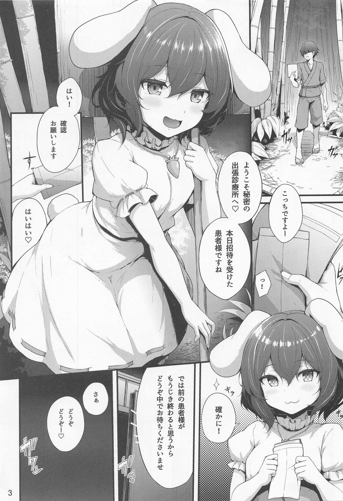 (Reitaisai 20) [YuKi-IRo (Yukiusagi.)] Udonge no Shucchou Shinryoujo (Touhou Project)