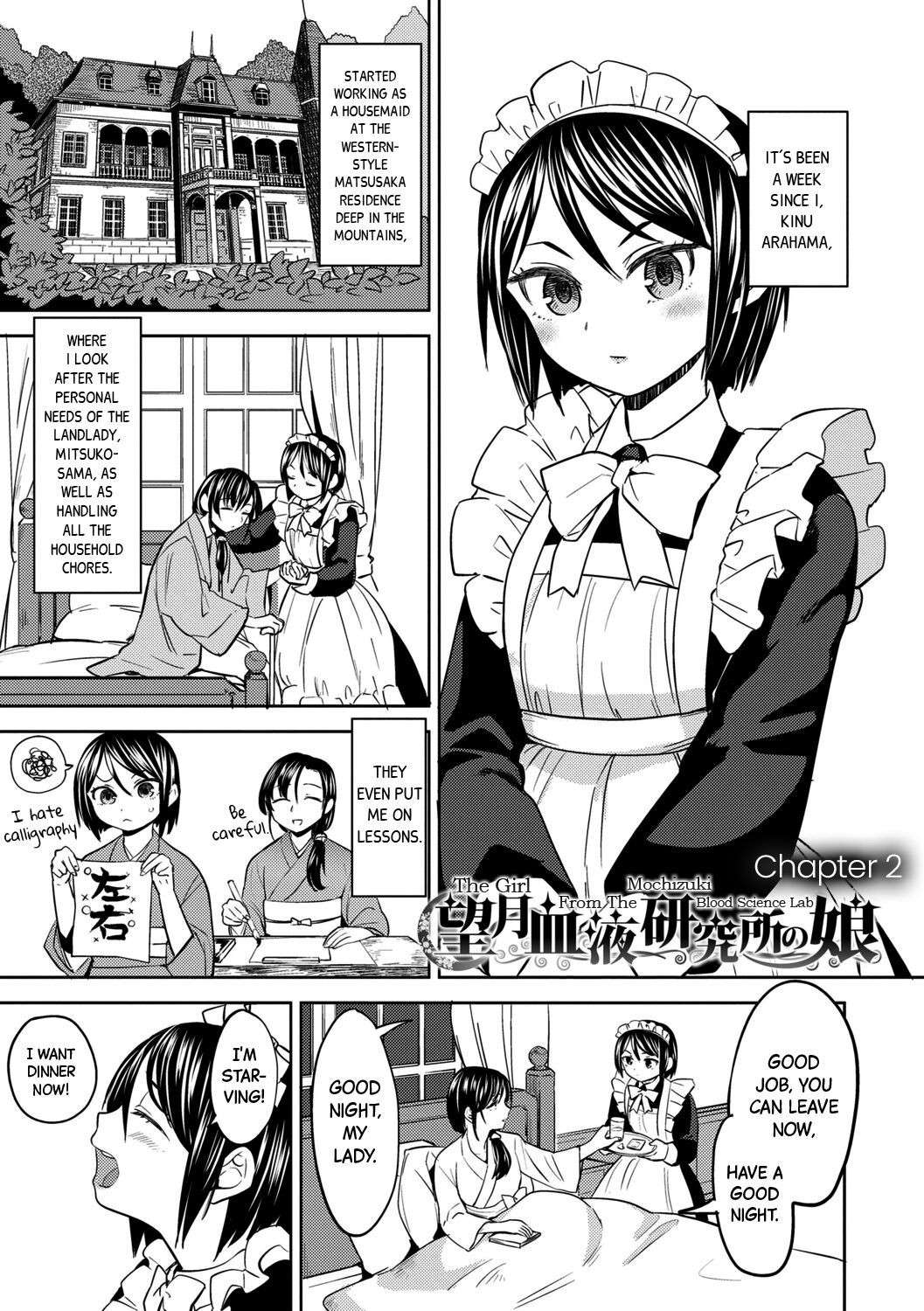 [Ayane] Mochizuki Ketsueki Kenkyuujo no Musume Ch.2 | The Girl from the Mochizuki Blood Science Lab Ch.2 [English] [Black Grimoires] [Digital]