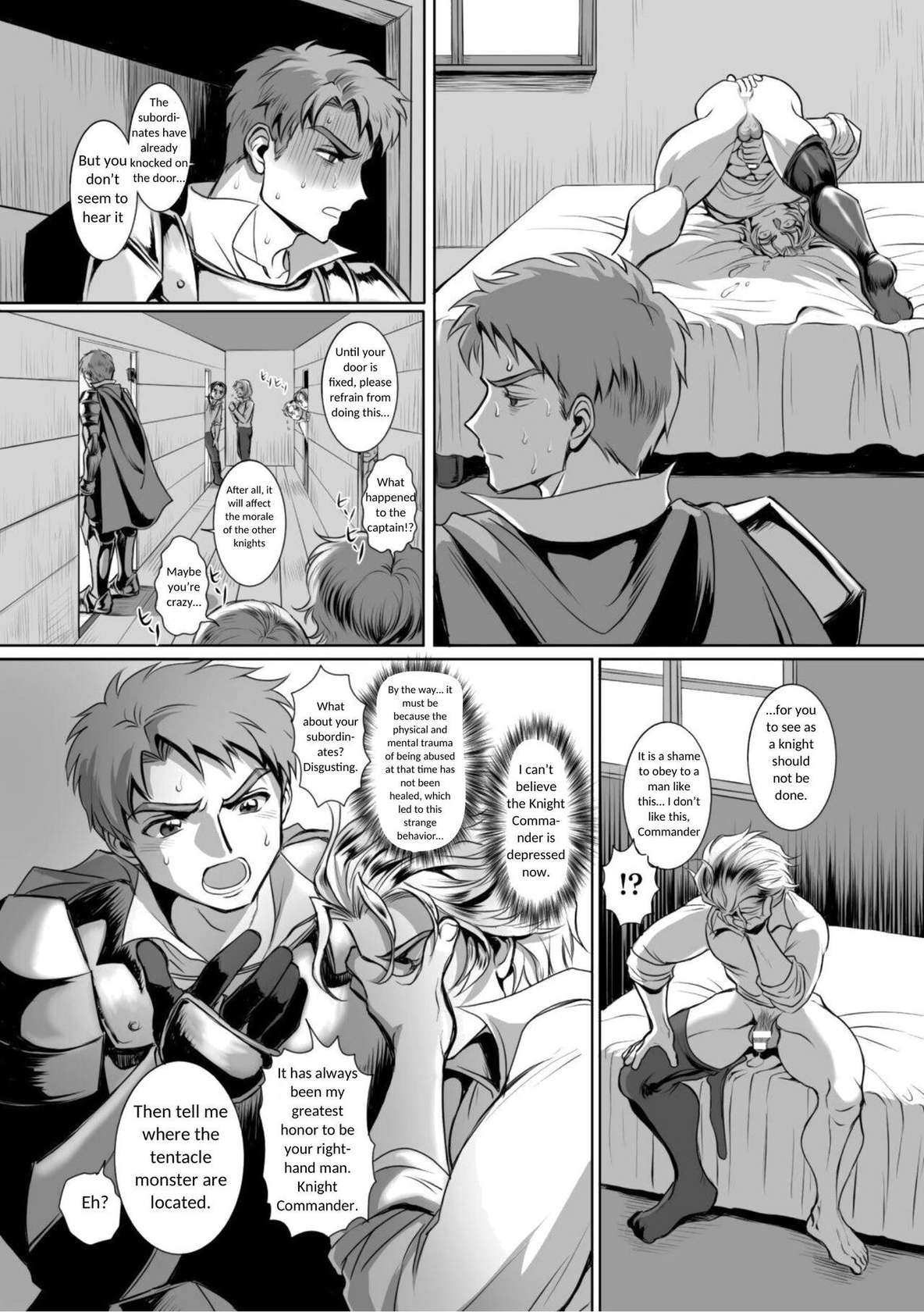 [Usuno Taro] Possessed Knight Stallion-Taken Over By Disgusting Man Raped and Climaxes Unsightly Ch.2 - English