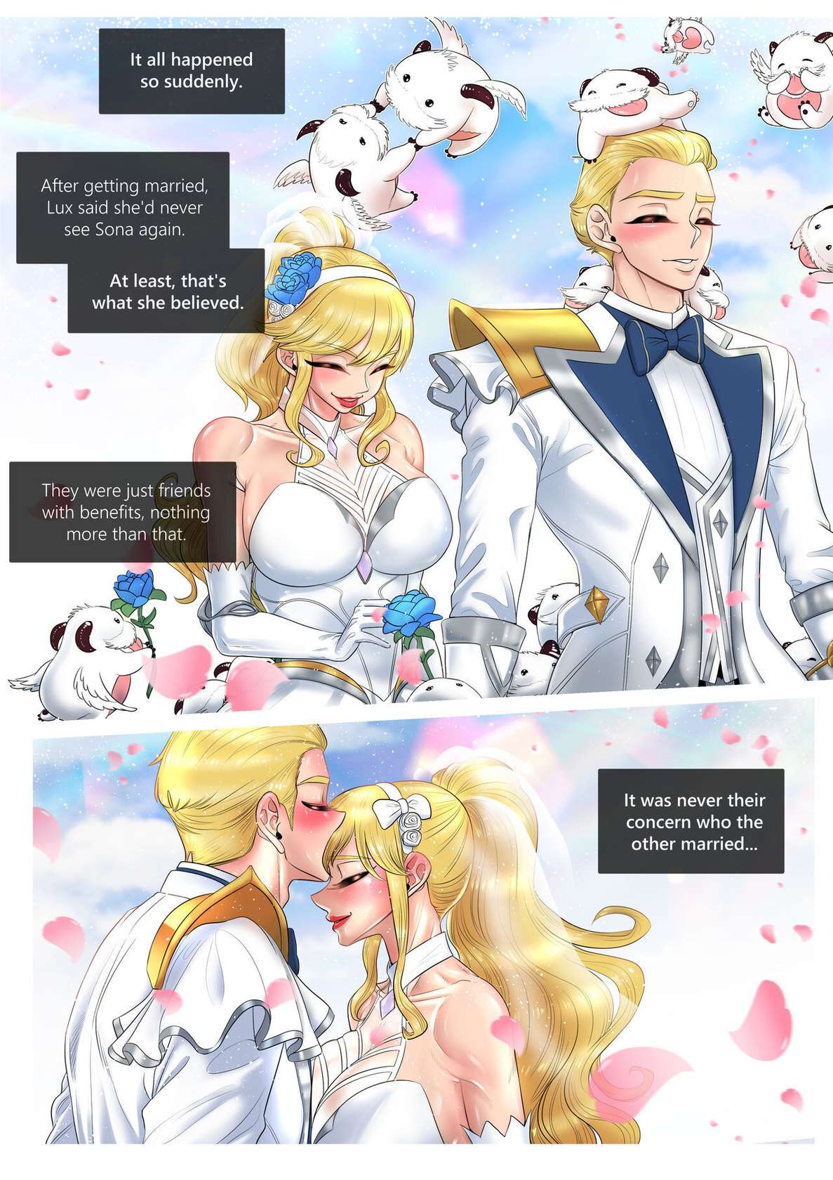 [TaejaHo] "Lsn't That Your Husband's Number?" Lux X Sona (League of Legends) - English (Pixiv Fanbox)