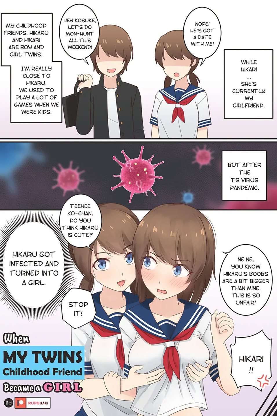 When My Twins Childhood Friend Became A Girl [Oneshot]