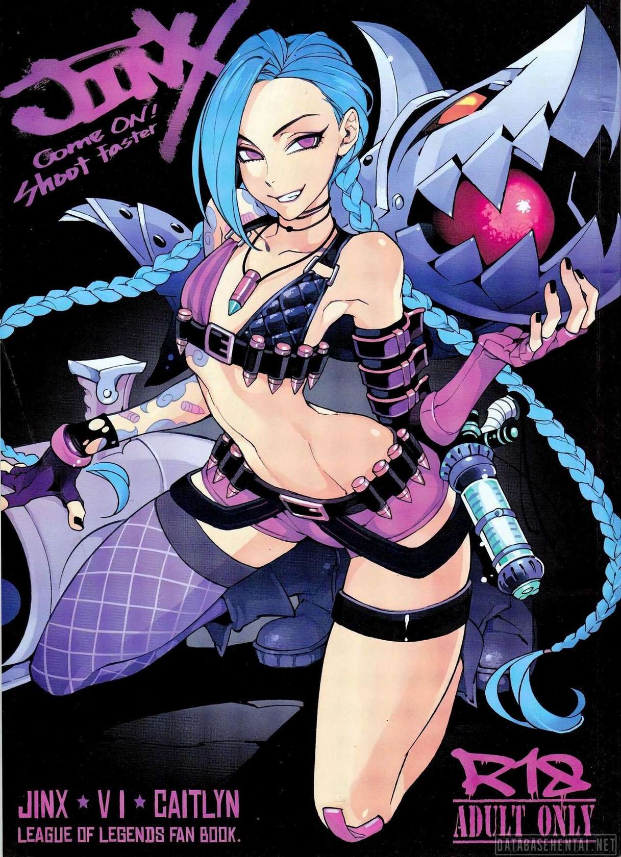 (FF23) [Turtle.Fish.Paint (Hirame Sensei)] JINX Come On! Shoot Faster (League of Legends) [Portuguese-BR] [Colorized]