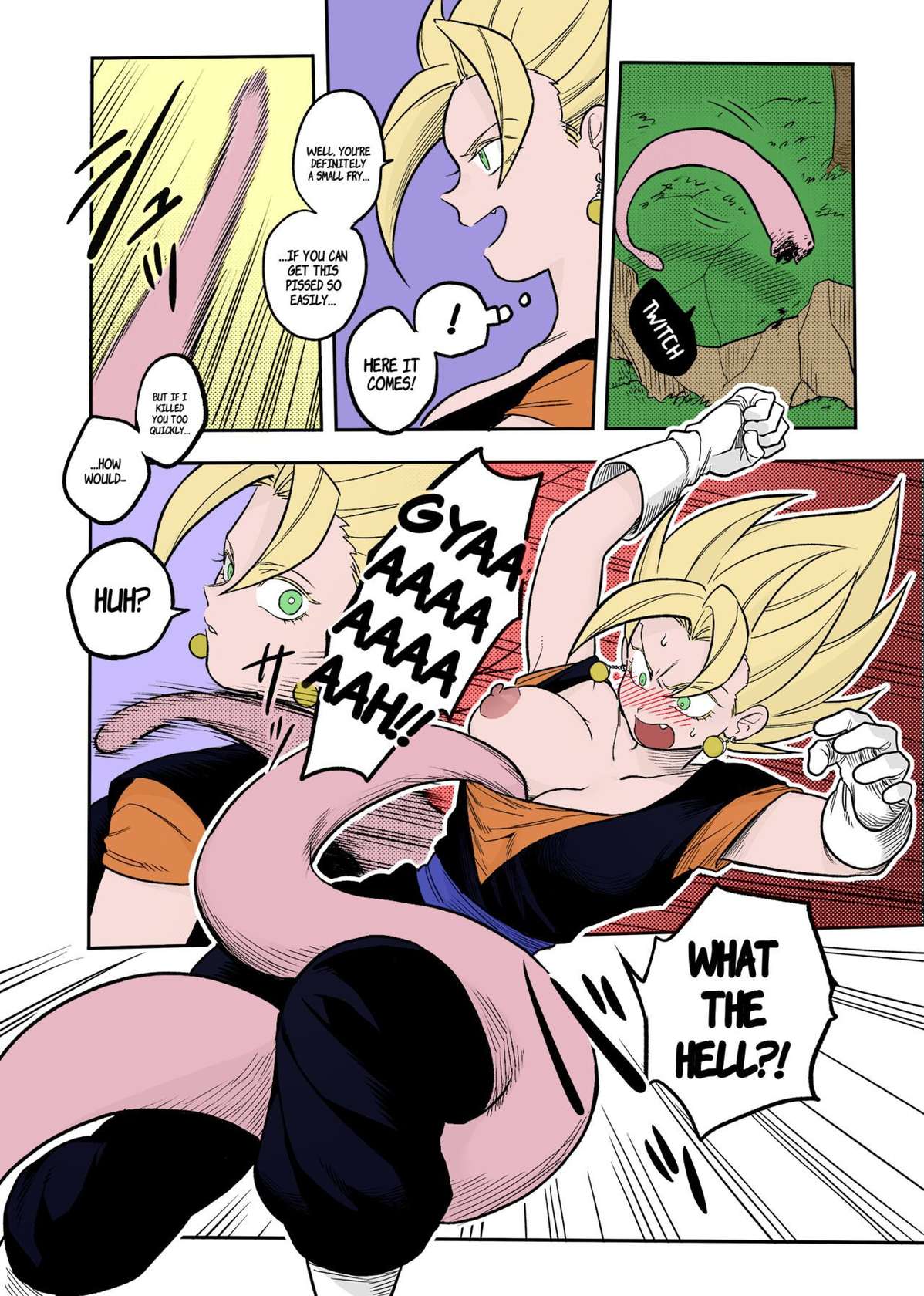 [Fuka] Tada no Zako Majin na no ni... | You're Just a Small Fry Majin... (Dragon Ball Z) [English] [biggiedickie] [Colorized]