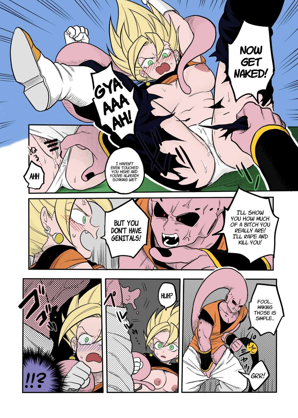 [Fuka] Tada no Zako Majin na no ni... | You're Just a Small Fry Majin... (Dragon Ball Z) [English] [biggiedickie] [Colorized]