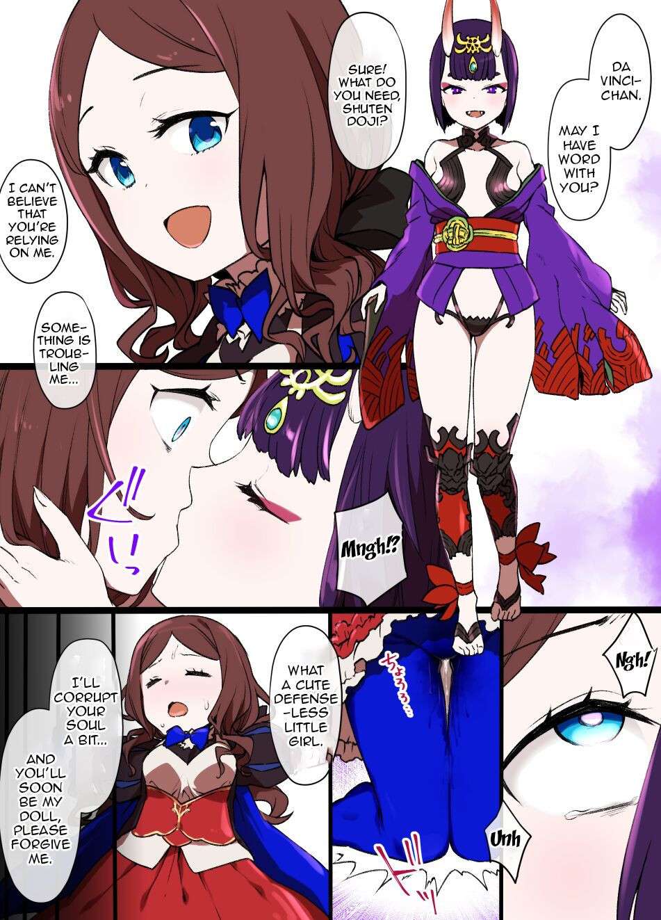 [Kusayarou] FGO Shuten Douji x Da Vinci Hyoui Manga | FGO Shuten-Doji x Da Vinci possession manga (Fate/Grand Order) [English]