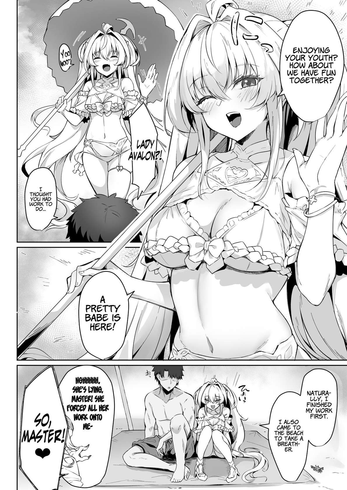 [Tiusan Kingdom (Kazamitiu)] Manatsu no Chaldea Summer Vacation Lady Avalon Hen (Fate/Grand Order) [English] [LunaticSeibah] [Digital]