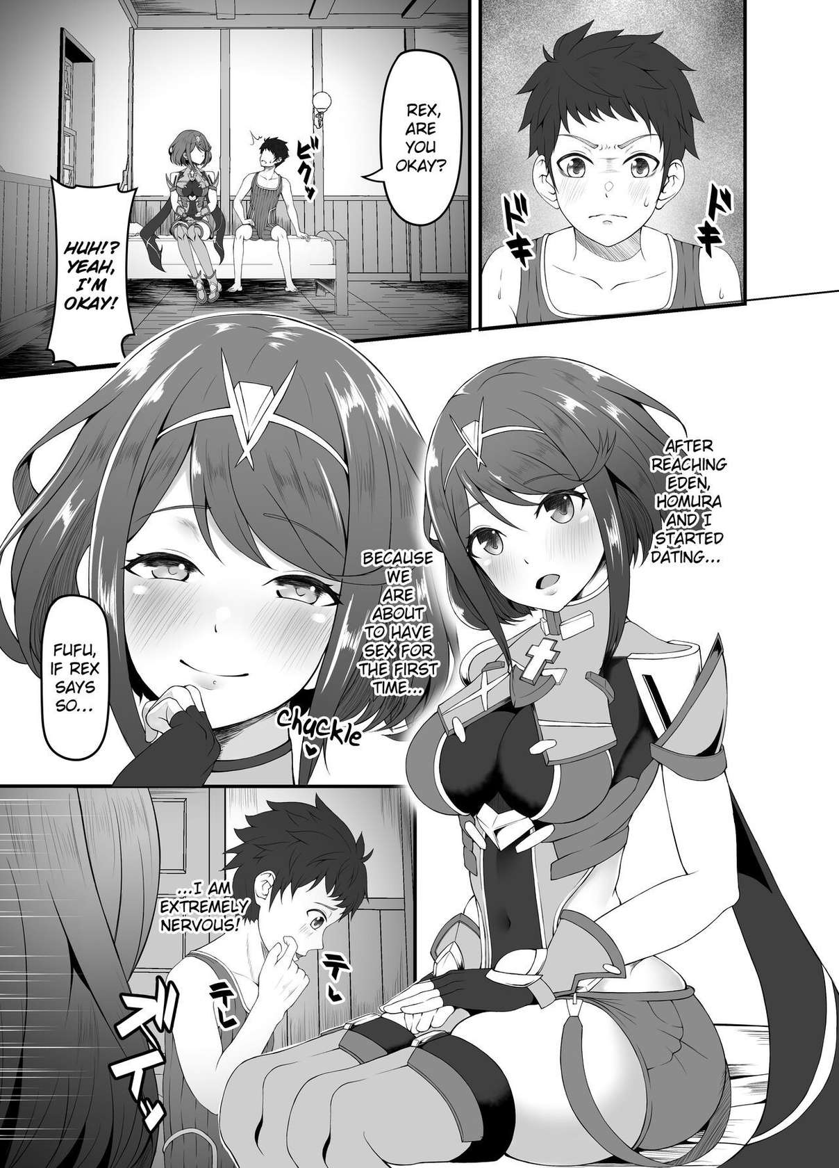 [Heya no Sumi no Rakugaki (TsunoSign)] Kimi to Hajimete Tsunagaru Hi | The day I first connected with you (Xenoblade Chronicles 2) [English] [Digital] [Saki-Kotowari]