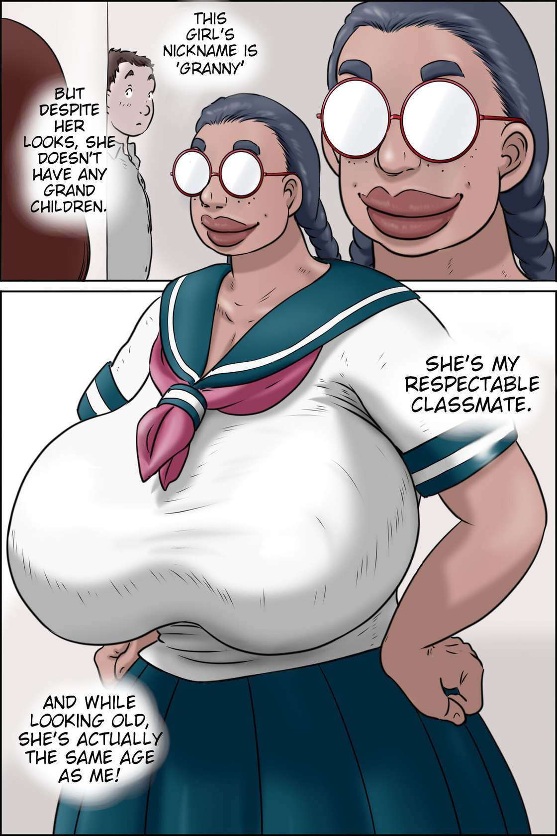 [Zenmai Kourogi] High School Granny | Tokunou Oba-chan Joshi