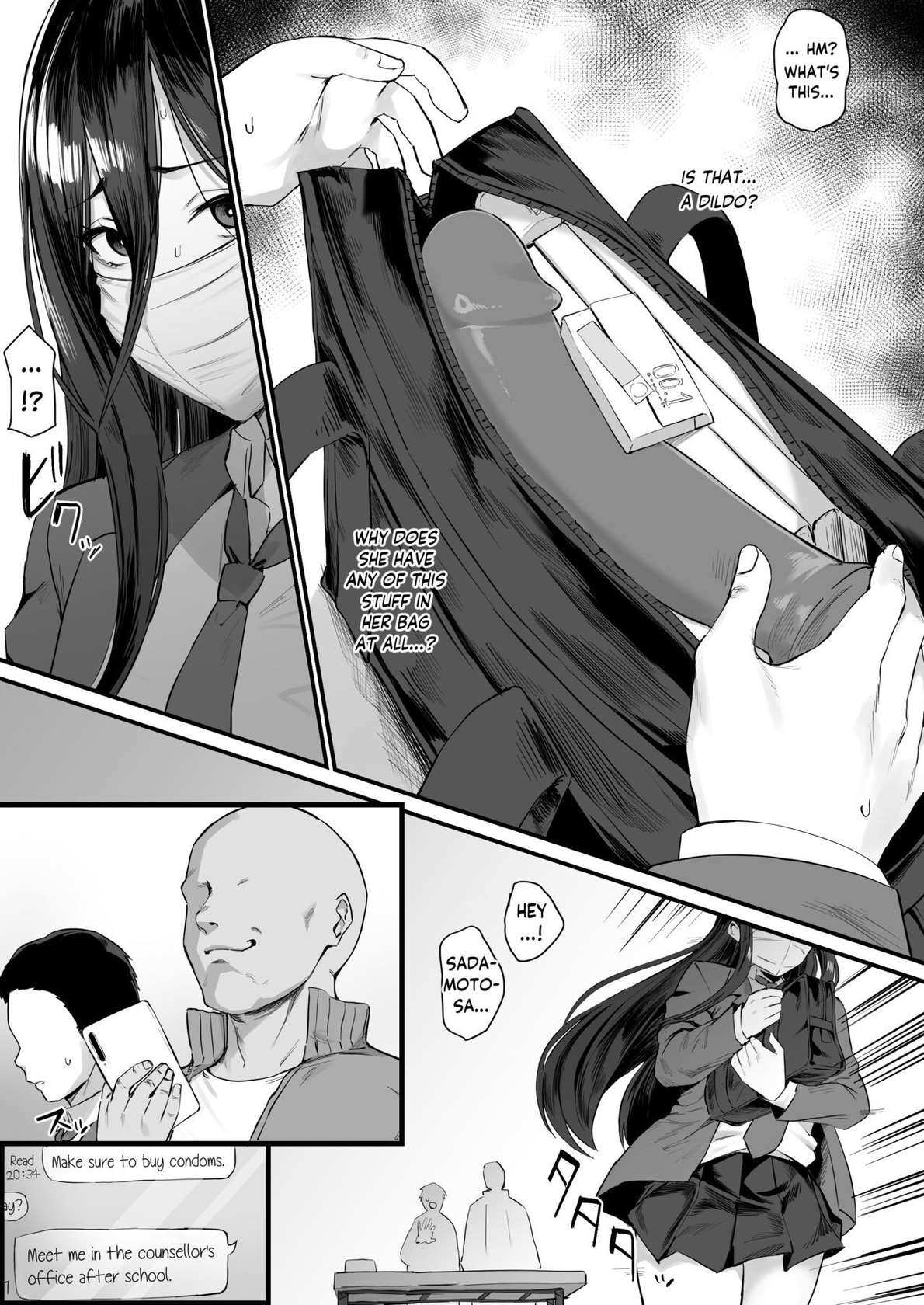 [Hotate-chan] Mochimono Kensa ni Hikkakaru Ko | Girl Caught During Bag Inspection [English] [SaLamiLid]