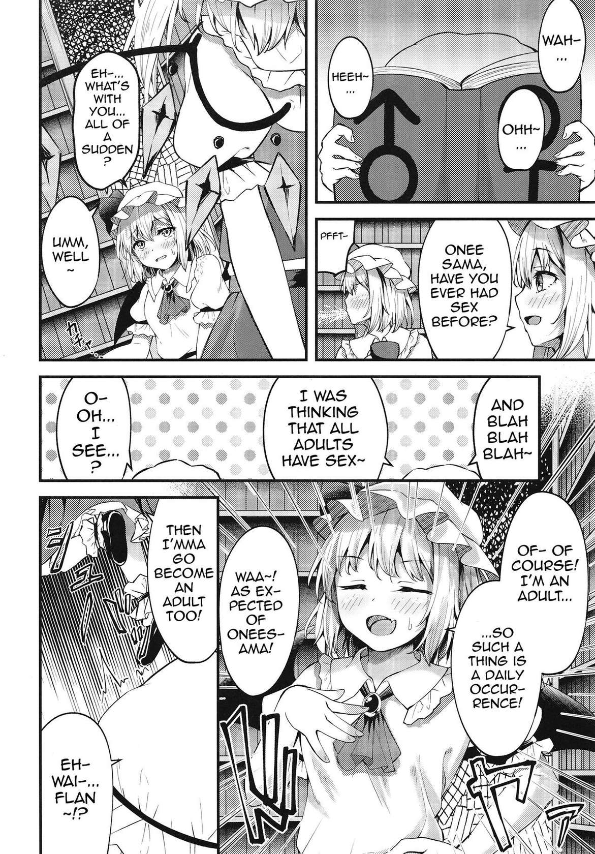 [Tsukuten (Madoka Tsukumo)] Sakusei Little Flan-chan | Little Flan-chan Semen Wringing (Touhou Project) [English] {Doujins.com} [Digital]