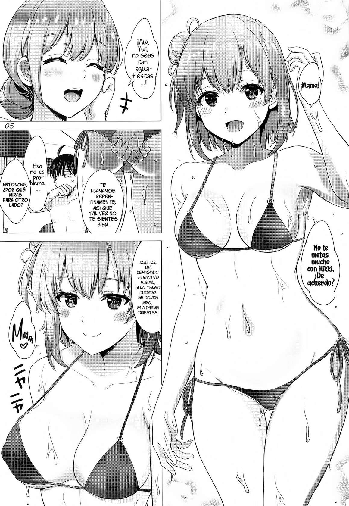 [studio A (Inanaki Shiki)] Jounetsuteki na Natsu no Resort o Yuigahama Oyako to. - Un Apasionante Resort de Verano con un Par de Yuigahamas. (Yahari Ore no Seishun Love Come wa Machigatteiru.) [Spanish] [El Tio Nephi] [2022-11-05]