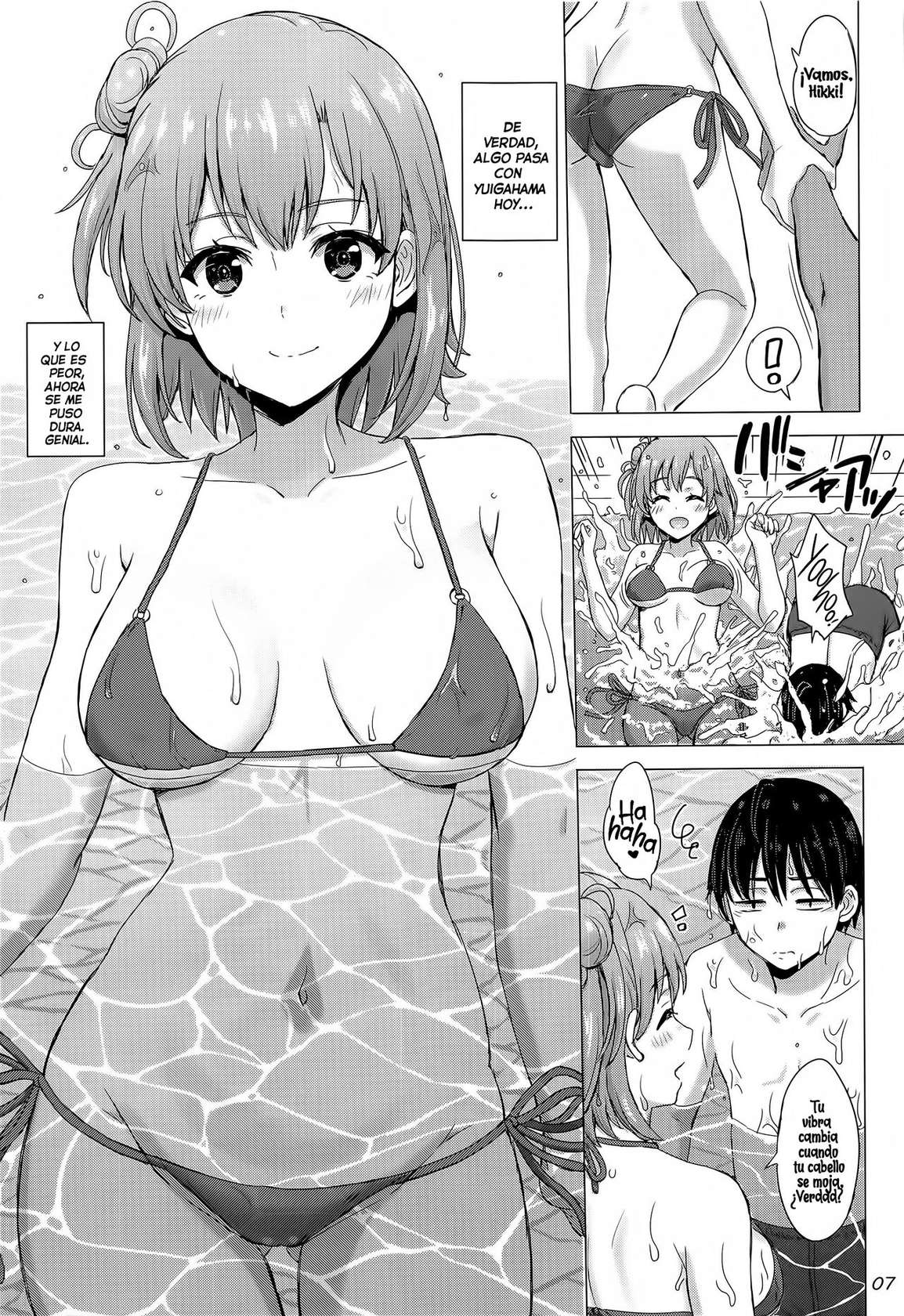 [studio A (Inanaki Shiki)] Jounetsuteki na Natsu no Resort o Yuigahama Oyako to. - Un Apasionante Resort de Verano con un Par de Yuigahamas. (Yahari Ore no Seishun Love Come wa Machigatteiru.) [Spanish] [El Tio Nephi] [2022-11-05]