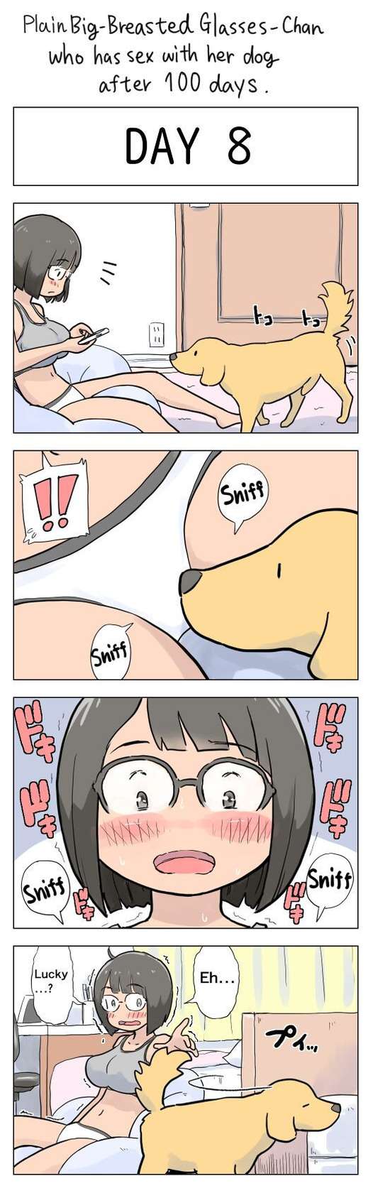 [Lithium] Plain Big-Breasted Glasses-Chan who has sex with her dog after 100 days