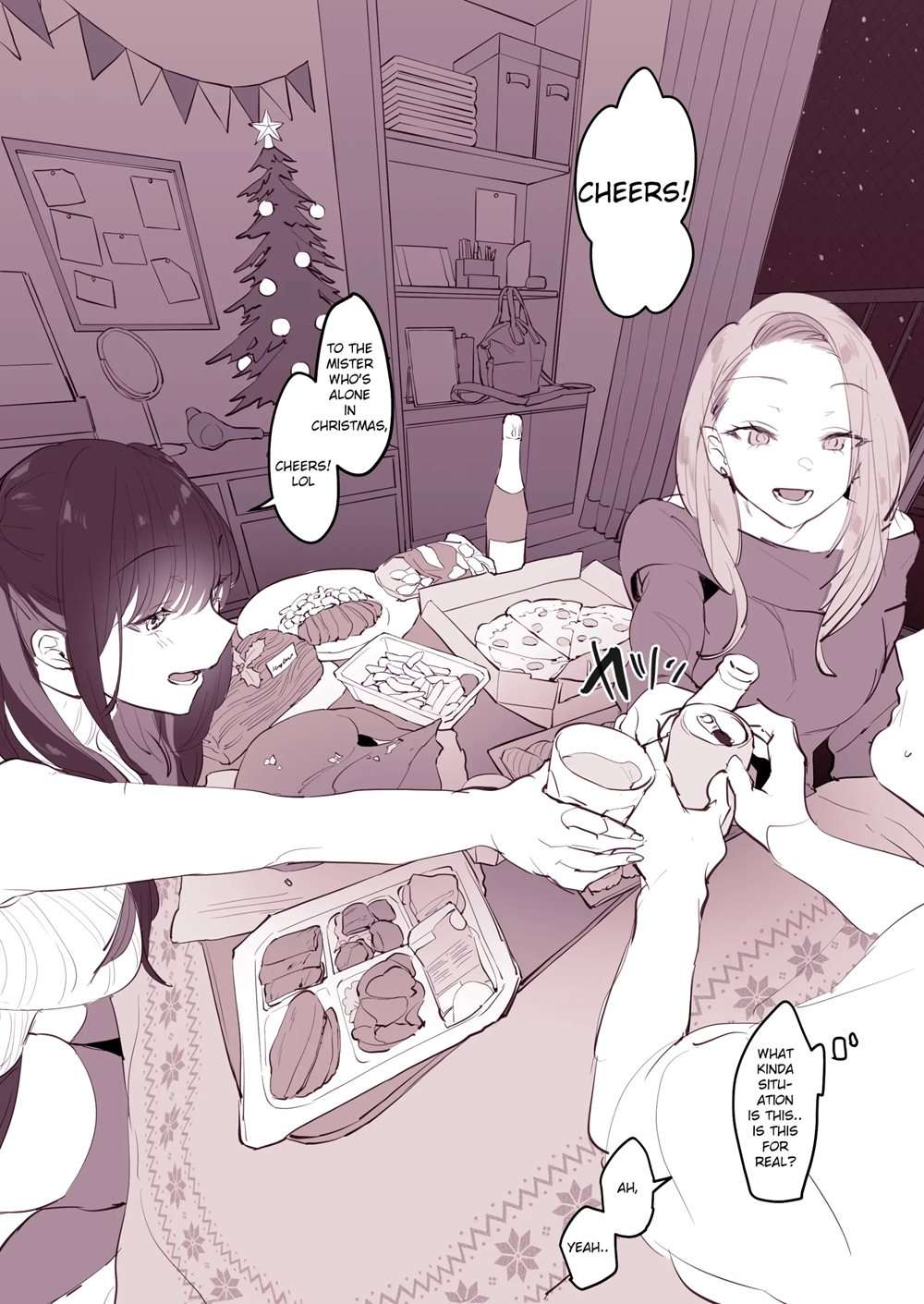 Drinking At Home On Christmas [Oneshot]