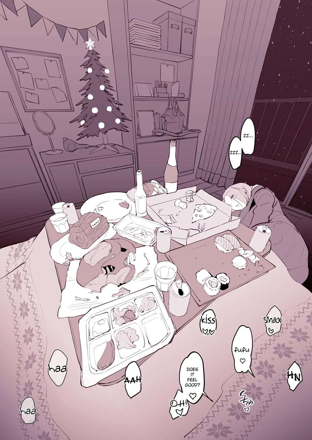 Drinking At Home On Christmas [Oneshot]