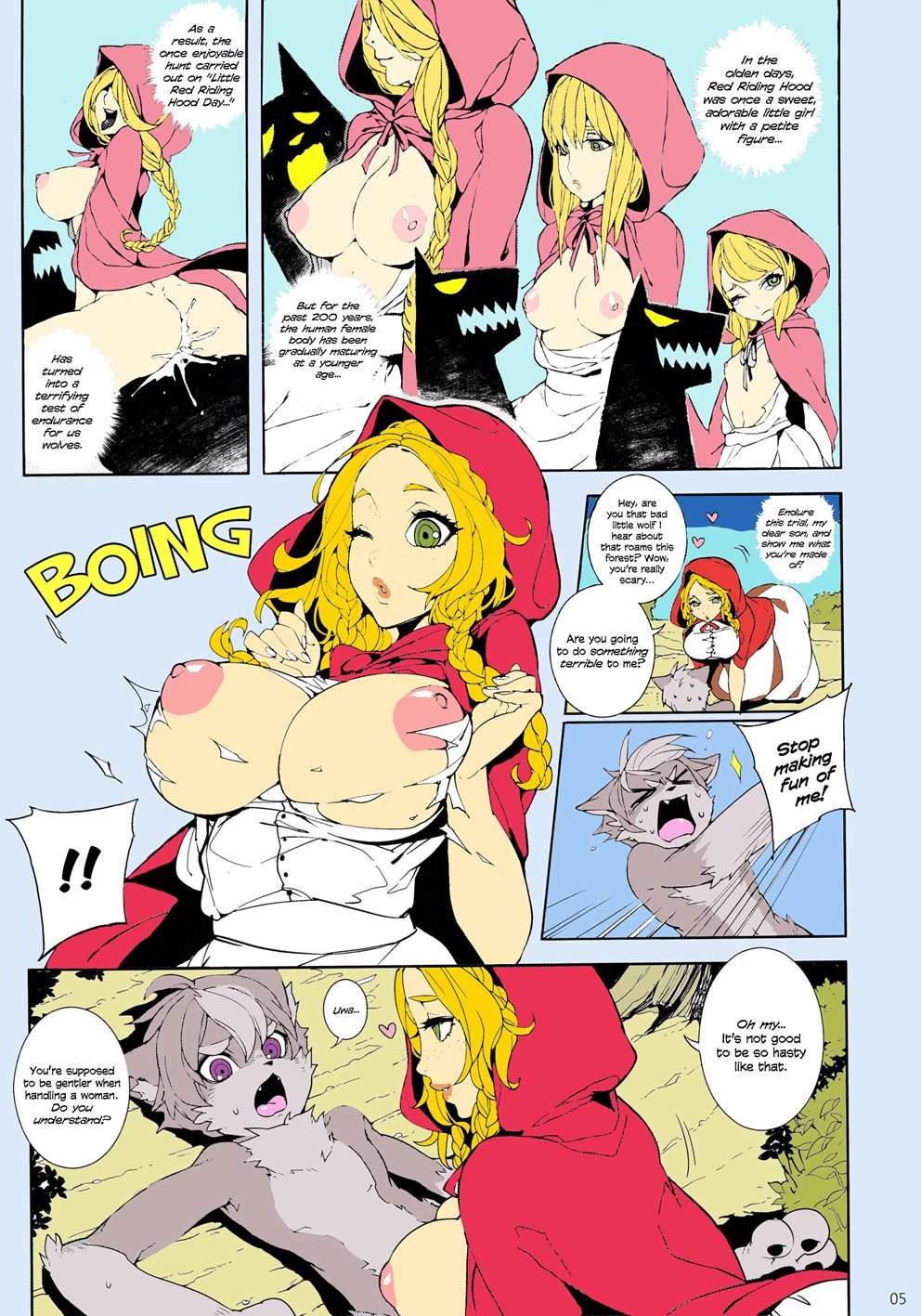 Big Red Riding Hood And The Little Wolf [Full Color]