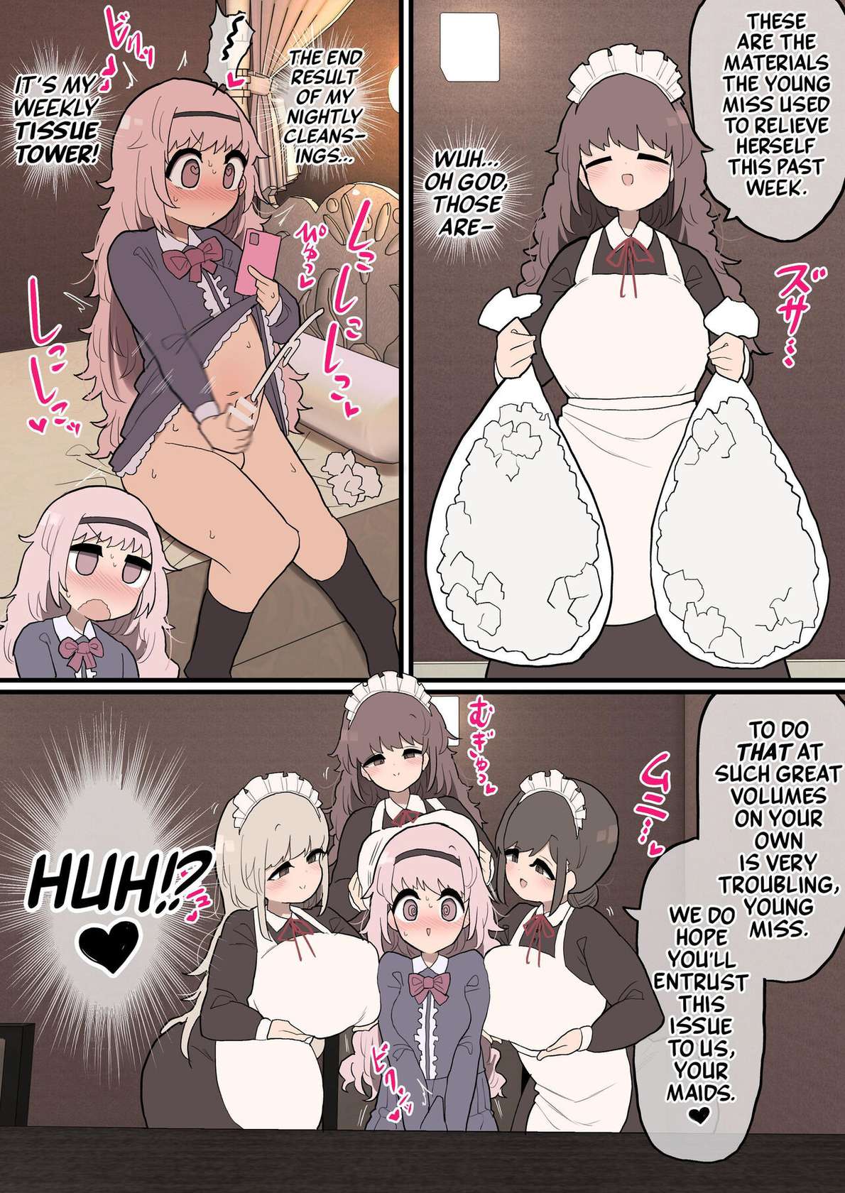 [Izumo Gasshuukoku (Momomo Gasshuukoku)] Futanari Ojousama-chan ~Senzoku Maid-san ni Shasei no Otetsudai o Shite Moraimasu!~ | Futanari Mistress Has Her Maids On Nut Busting Duty!~ [English] [Mr_Person Translation]