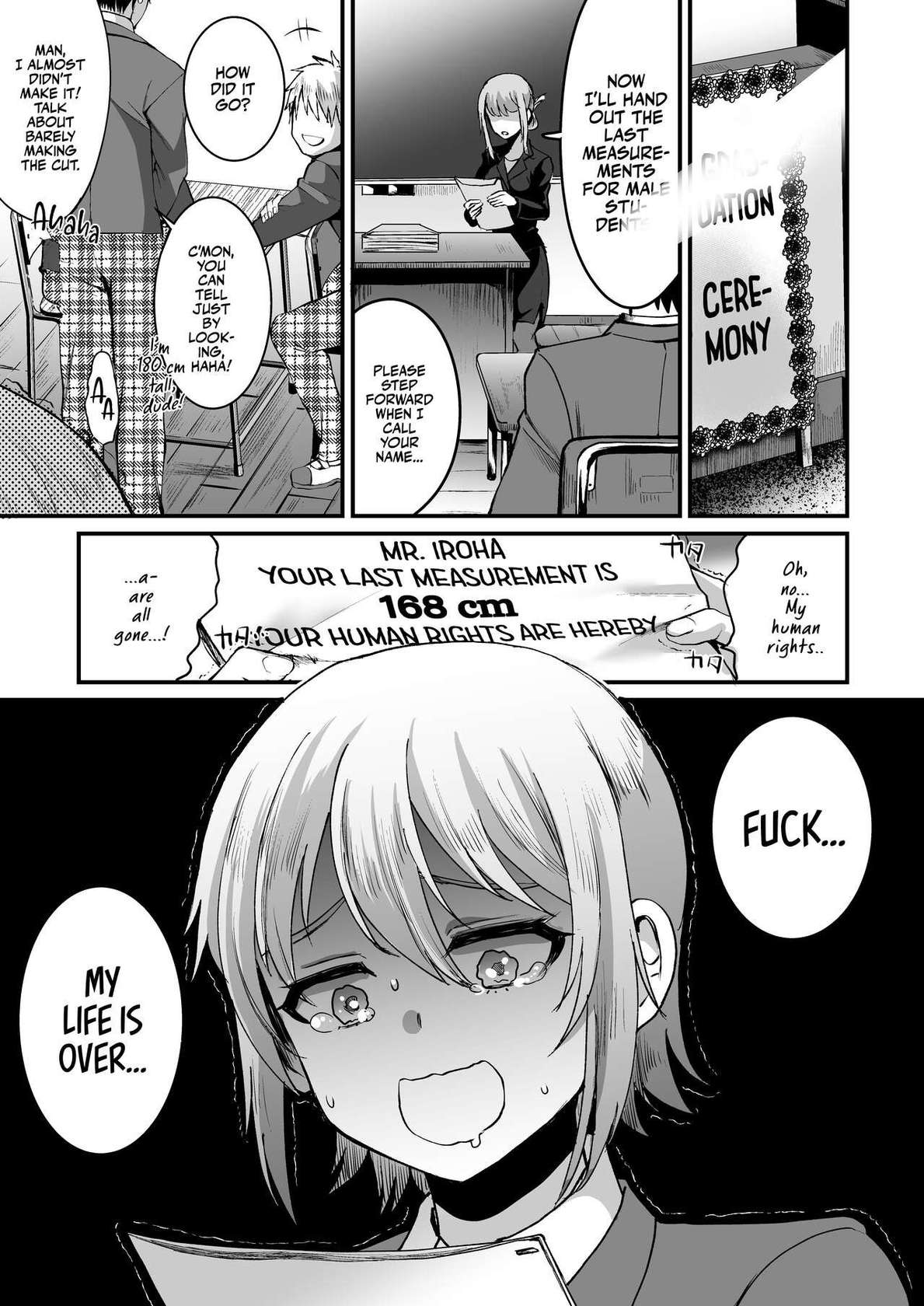 [Kome Nouka (Komezawa)] 168cm Iroha-kun wa Jinken ga Nai! | 168cm BOY is no longer Human! (When will they learn?) [English] {☼Red Sun Productions☼} [Digital]