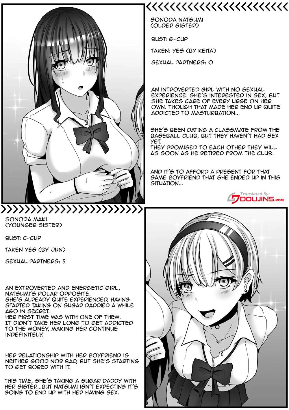 Sugar Baby Sisters, Getting Along And Drowning In Pleasure Fucking Two Sisters At The Same Time [Oneshot]