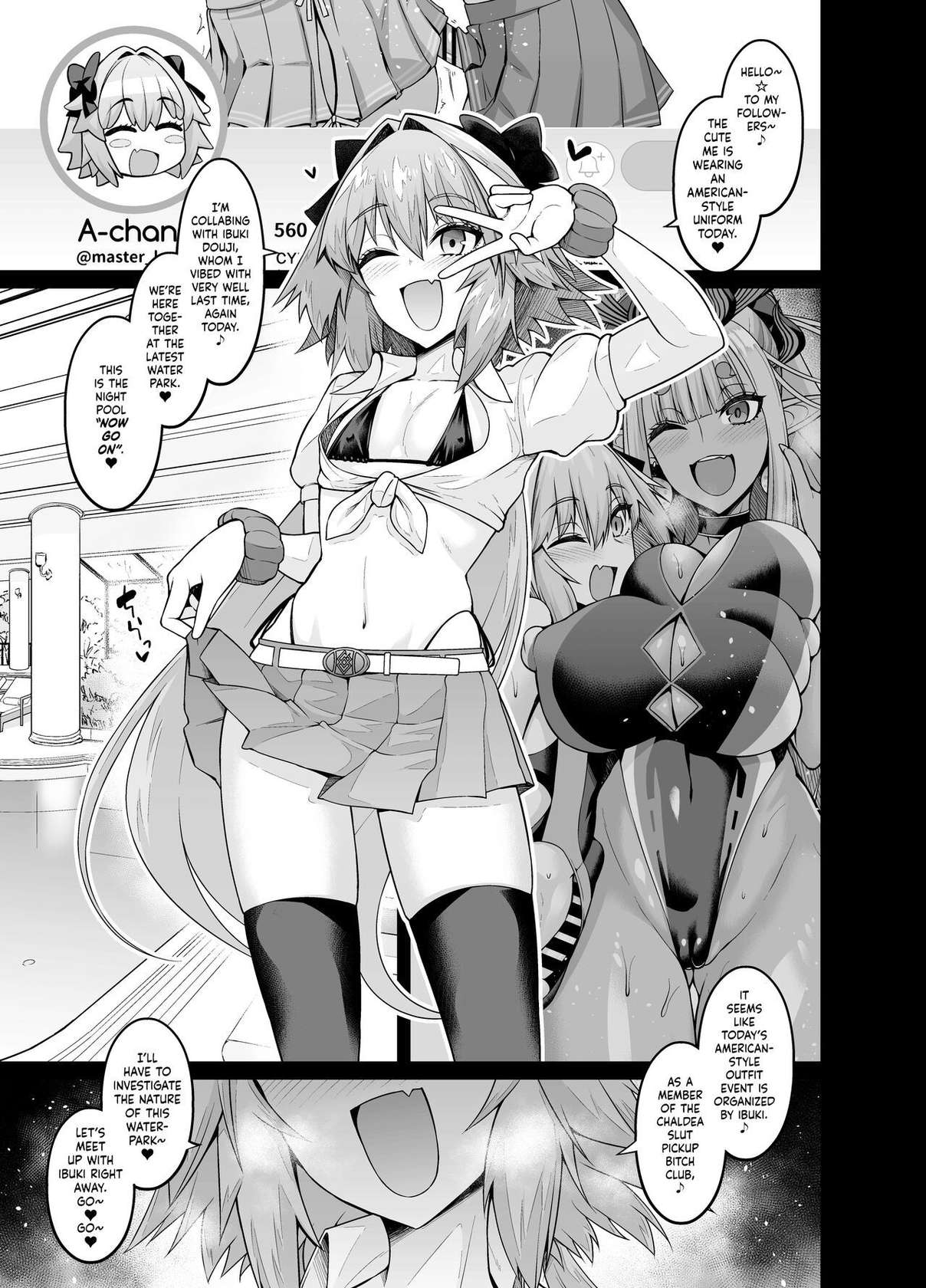 [Digianko (Ankoman)] Chaldea Yariman AmeSch Bitch-bu (Fate/Grand Order) [English] {Hennojin} [Digital]