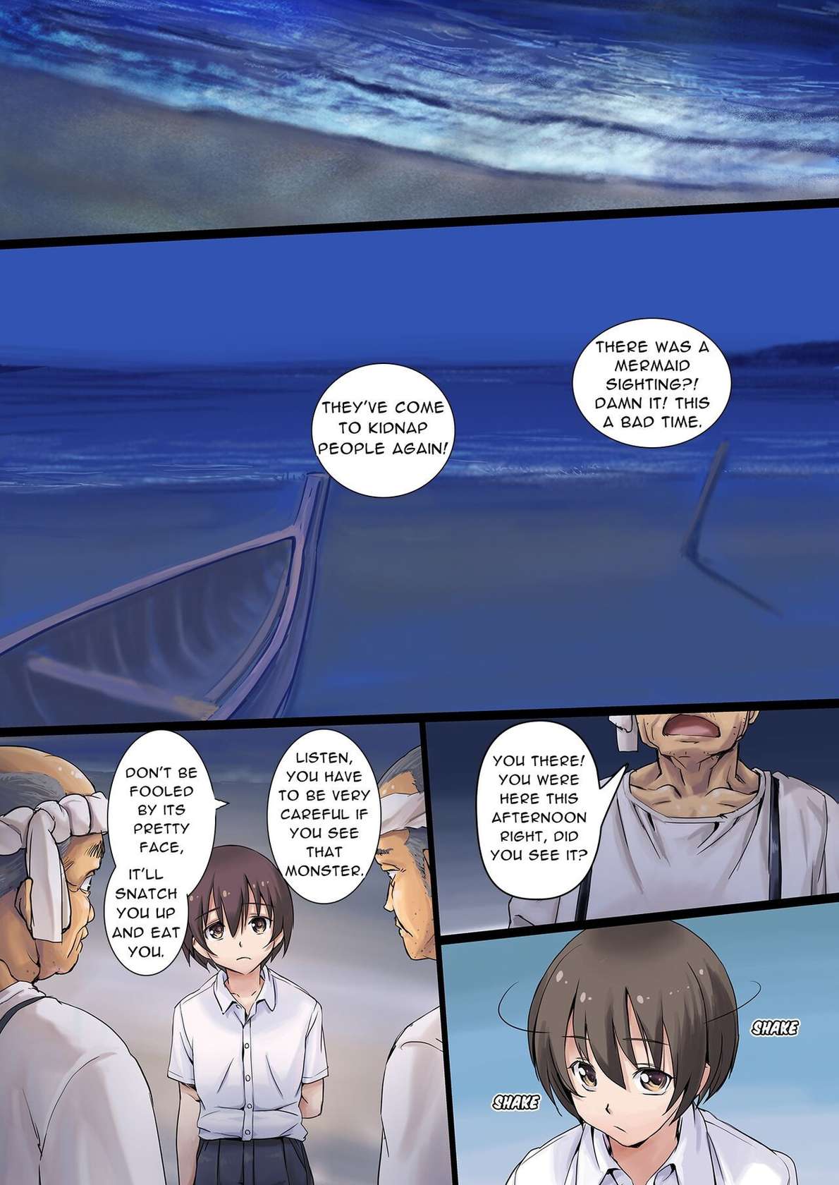 [Orange Peels (Ore P 1-gou)] Hontou ni Chotto Dake Kowai Youkai Otogibanashi ~Ningyo-hen~ | Truly A Little Bit Scary Stories: The Mermaid [English] [RWfuta]