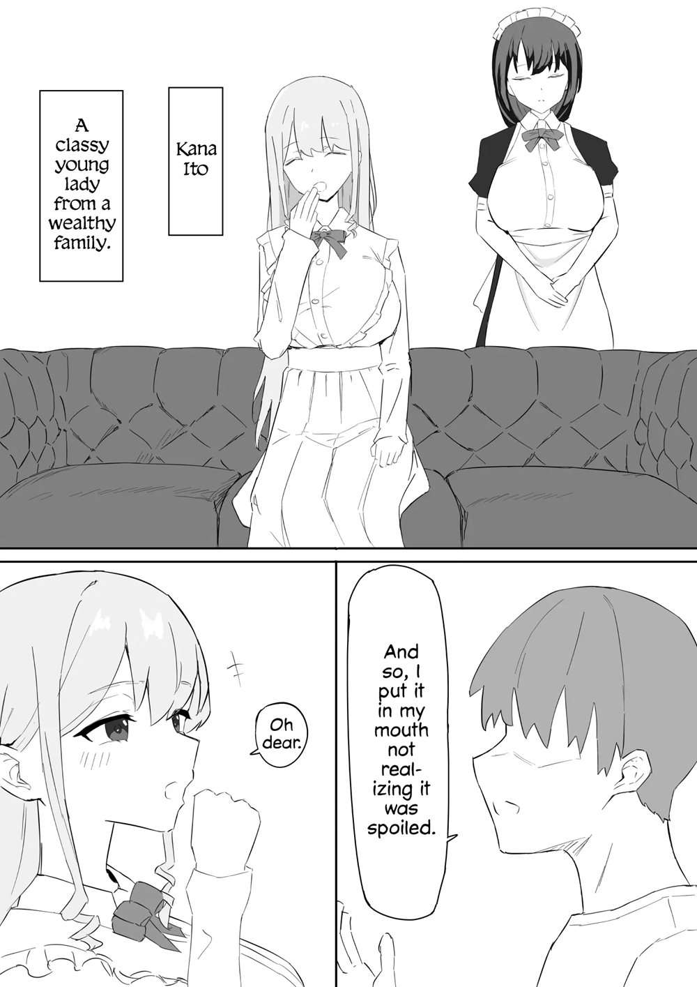 Ojou-sama To Maid O Iinazuke Ni Torarete Okobore Ecchi Suru Hanashi [Oneshot]