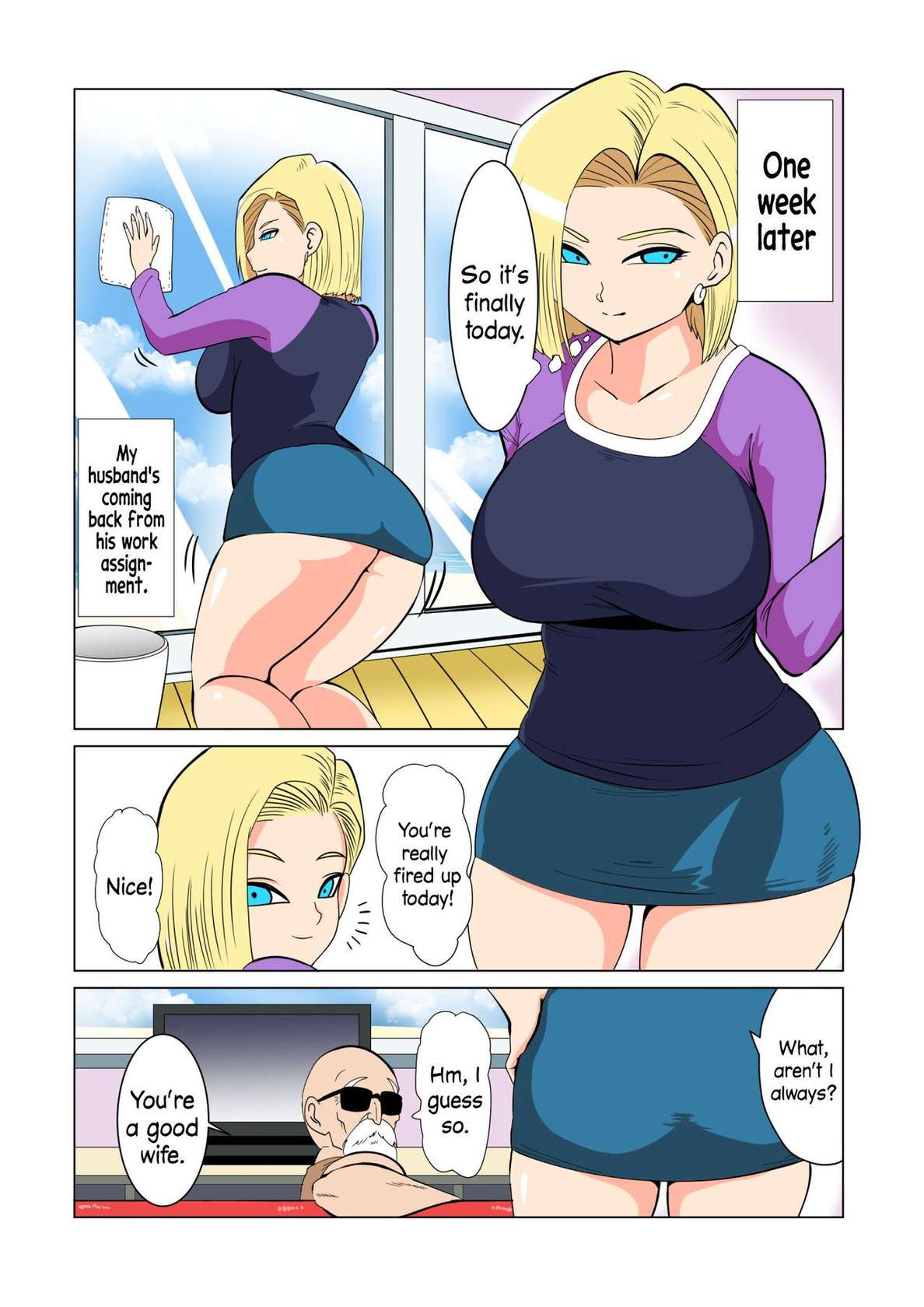 [DONAORA889 (DONAORA)] DRAGON-HOLE Kinpatsu no Hitozuma Hen | DRAGON-HOLE Blonde Housewife Edition (Dragon Ball Z) [English] {Doujins.com}