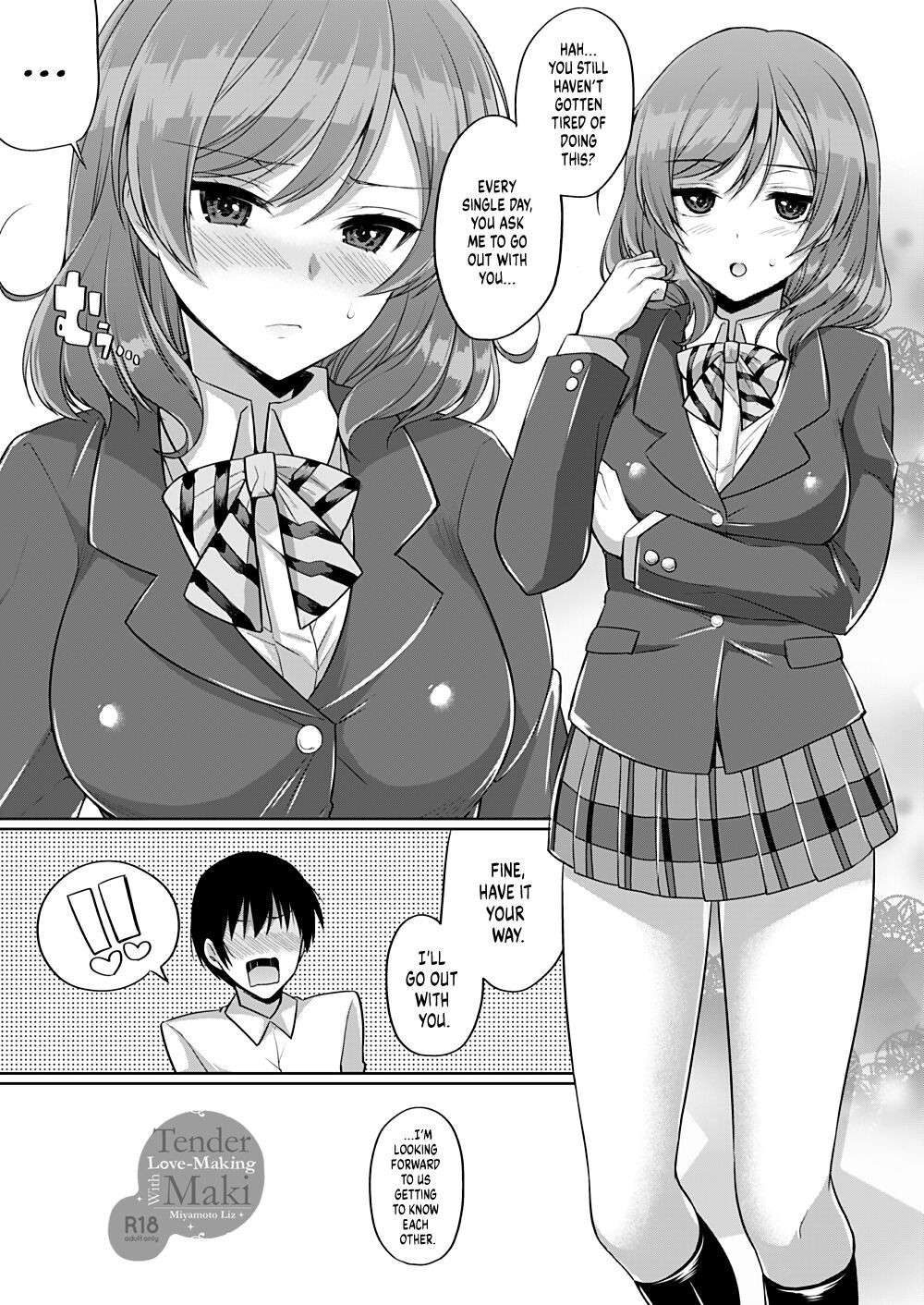 [liz project (Miyamoto Liz)] Maki to Icha Love Ecchi | Tender Love-Making With Maki (Love Live!) [English] [head empty] [Digital]