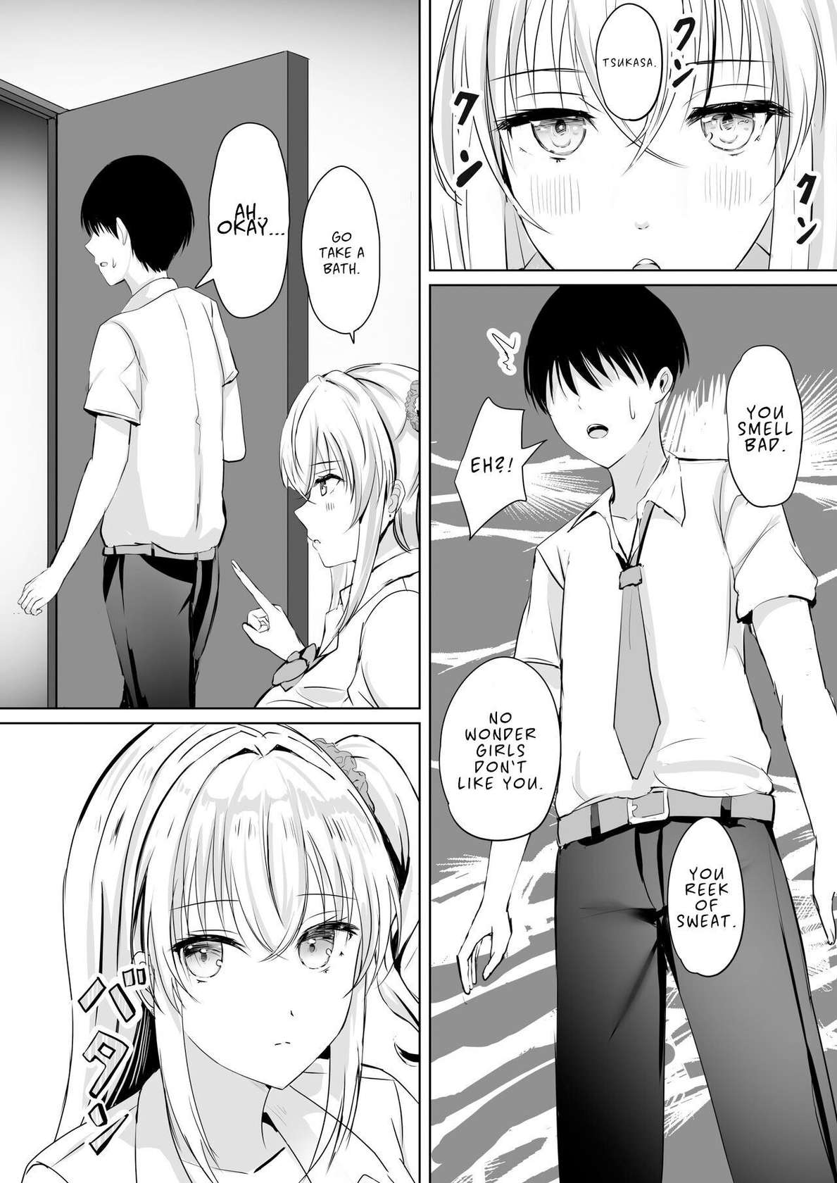 [Moreriikusu (More)] Gal Imouto ga Seishi no Kansatsu o Yamete Kurenai | My Gyaru Little Sister Wants to See My Sperm! [Digital] [English] [Broken House Scans}