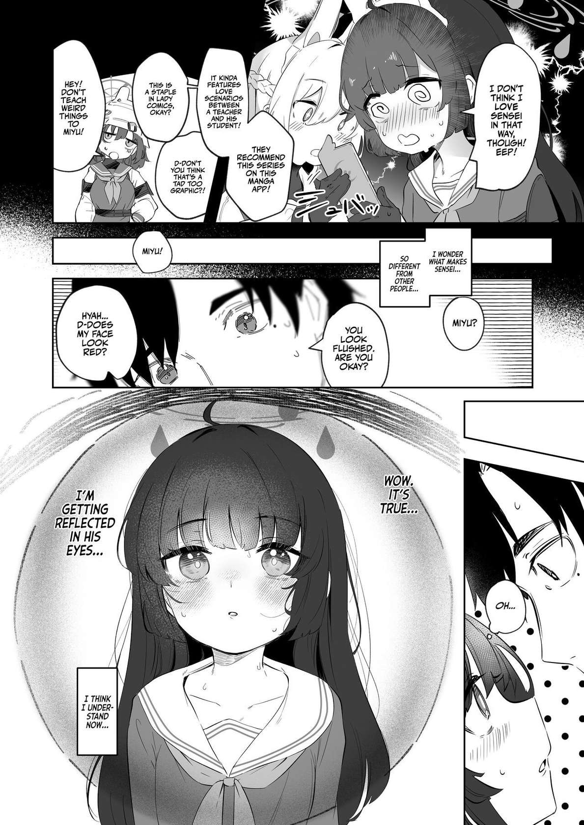 [Utsusumi Onsen (Utsusumi Kio)] Sono Shoujun no Saki ni Miyu (Blue Archive) | Eye See Miyu [English] [Team Rabu2] [Digital]