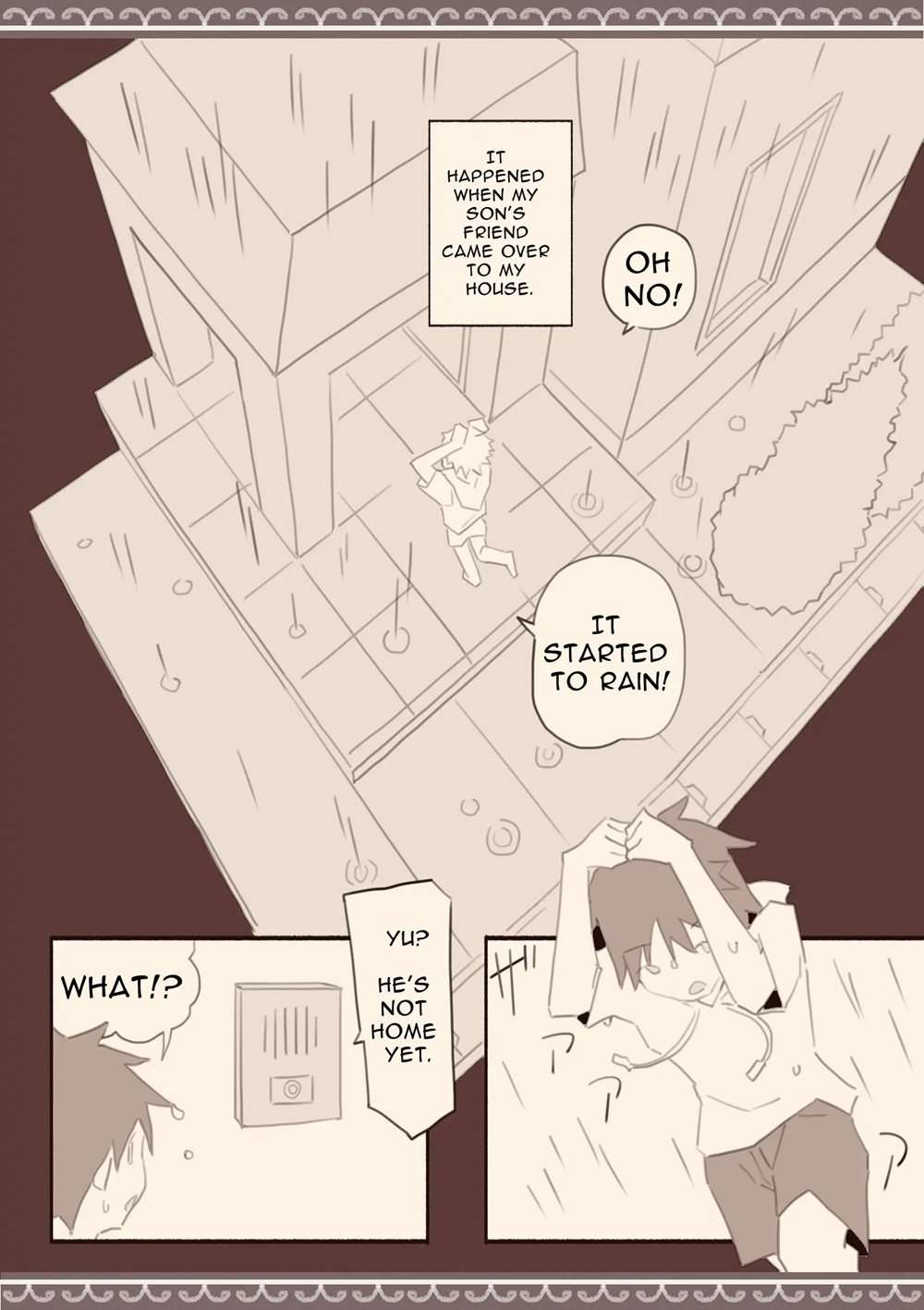 On A Rainy Day, With My Son's Friend [Oneshot]