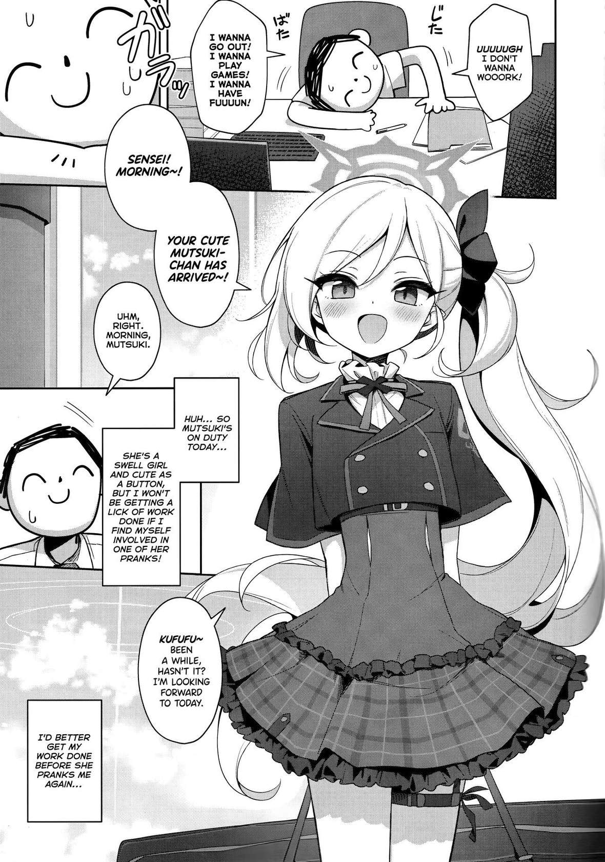 (C102) [Deadnoodles] Mutsuki wa Otona no Asobi ga Shitai | Mutsuki Wants to Have Some Grown-up Playtime (Blue Archive) [English] [Mesugaki]