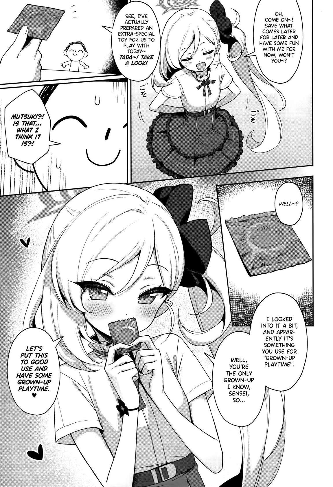 (C102) [Deadnoodles] Mutsuki wa Otona no Asobi ga Shitai | Mutsuki Wants to Have Some Grown-up Playtime (Blue Archive) [English] [Mesugaki]