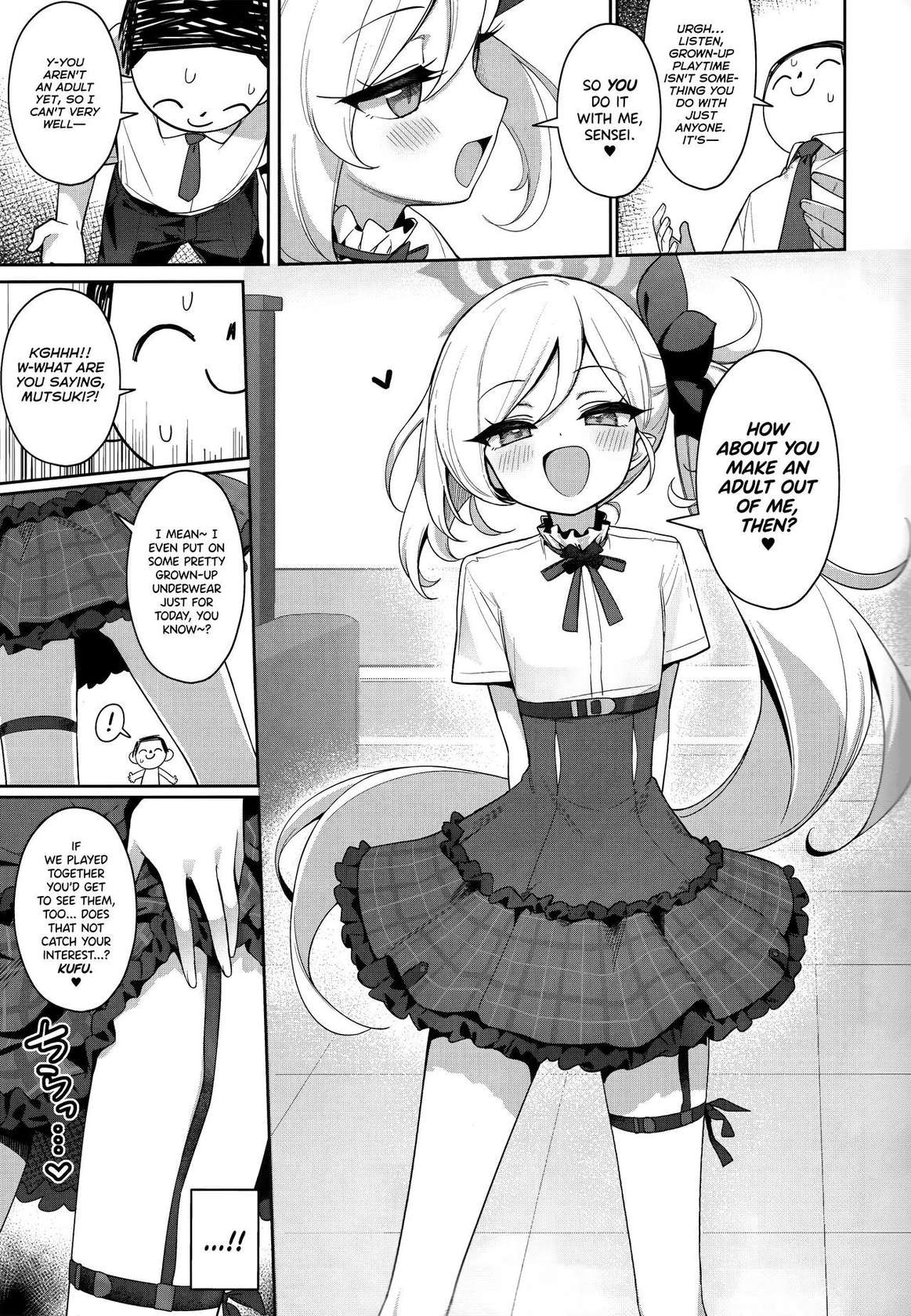 (C102) [Deadnoodles] Mutsuki wa Otona no Asobi ga Shitai | Mutsuki Wants to Have Some Grown-up Playtime (Blue Archive) [English] [Mesugaki]