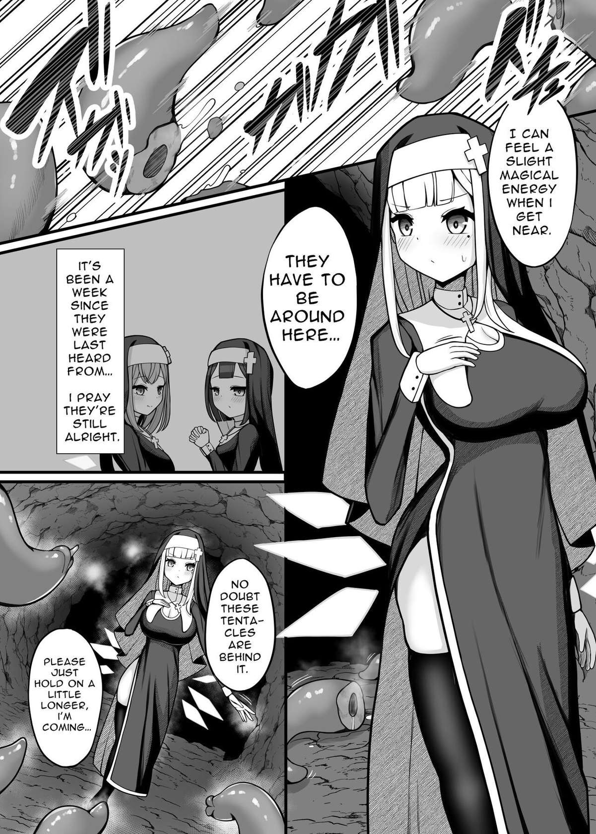 [Bonnouji Yura (Bonnouji Yura)] Exorcist Nun Tentacle Seedbed Book