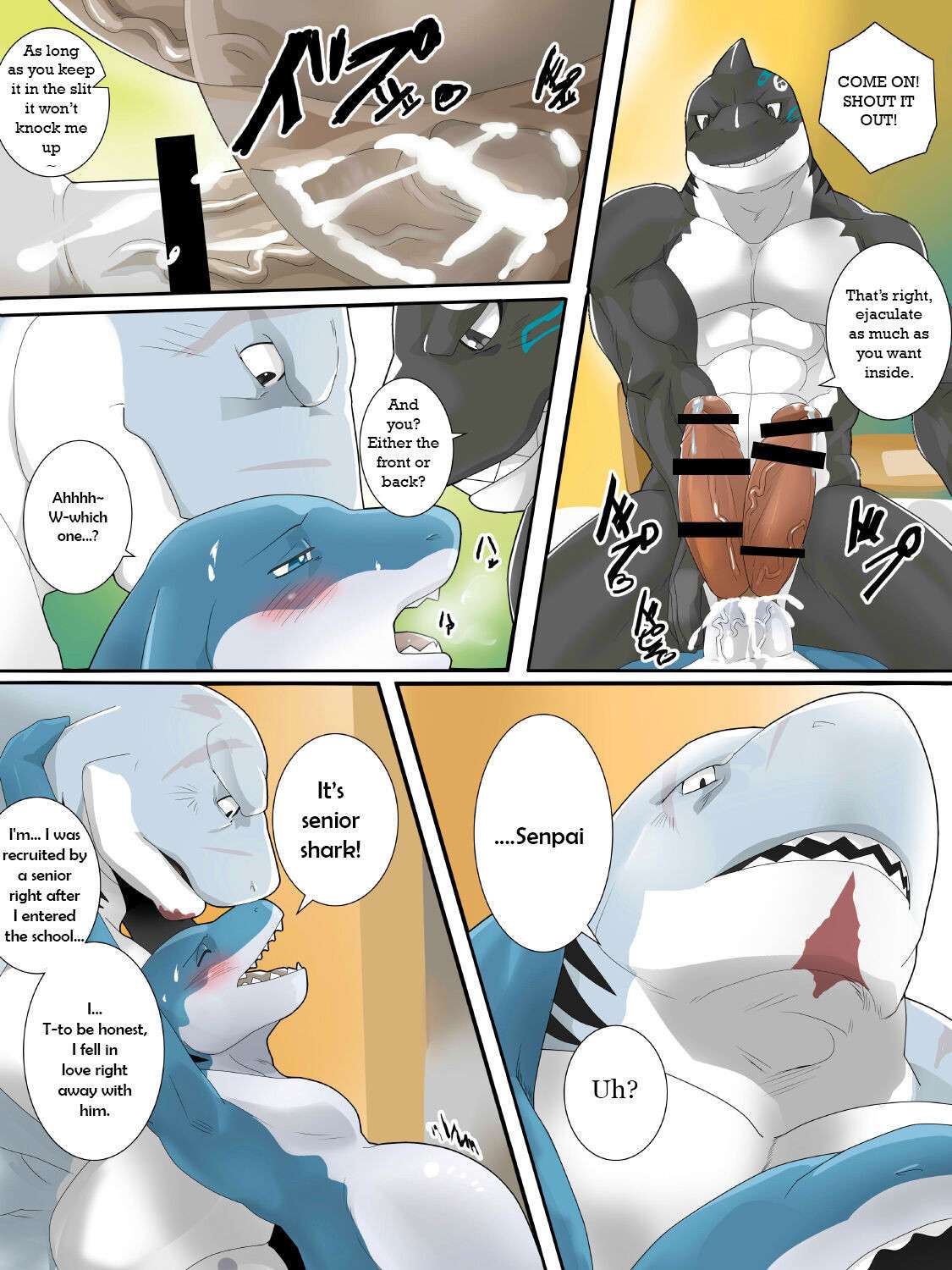 [Devilob] Shark Senpai's Lewd Training [English]