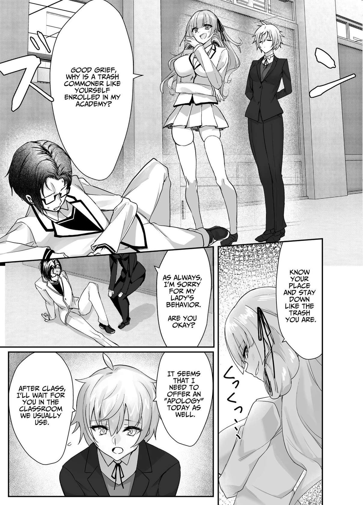 [Imokenpi Kinenbi] Perverted Tomboy Female Butler Offers Apology Sex for her Rich Bitch Mistresses Bullying Behavior [ENG Ver.]