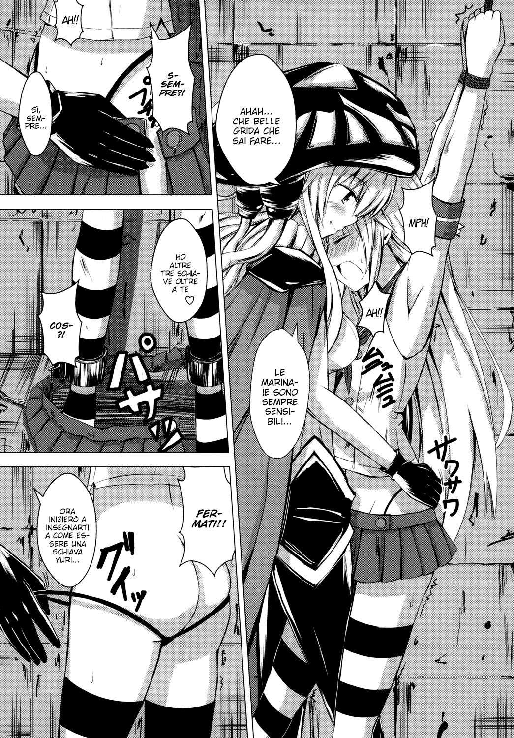 (C85) [Aiirosakura (Aikawa Ryou)] Kuubo Wo-Kyuu-chan no Shimakaze Yuri Dorei Choukyou 1 (Kantai Collection) [Italian] [L'Élite Club Italia]