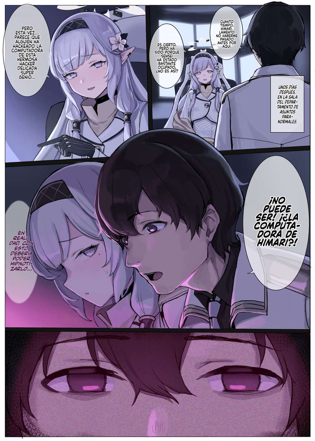 [Usagihara-sen (Usagihara Kuro)] Karada ga Hotel Saimin Hacking (Blue Archive) [Spanish] [Rakuen Translations] [Digital]