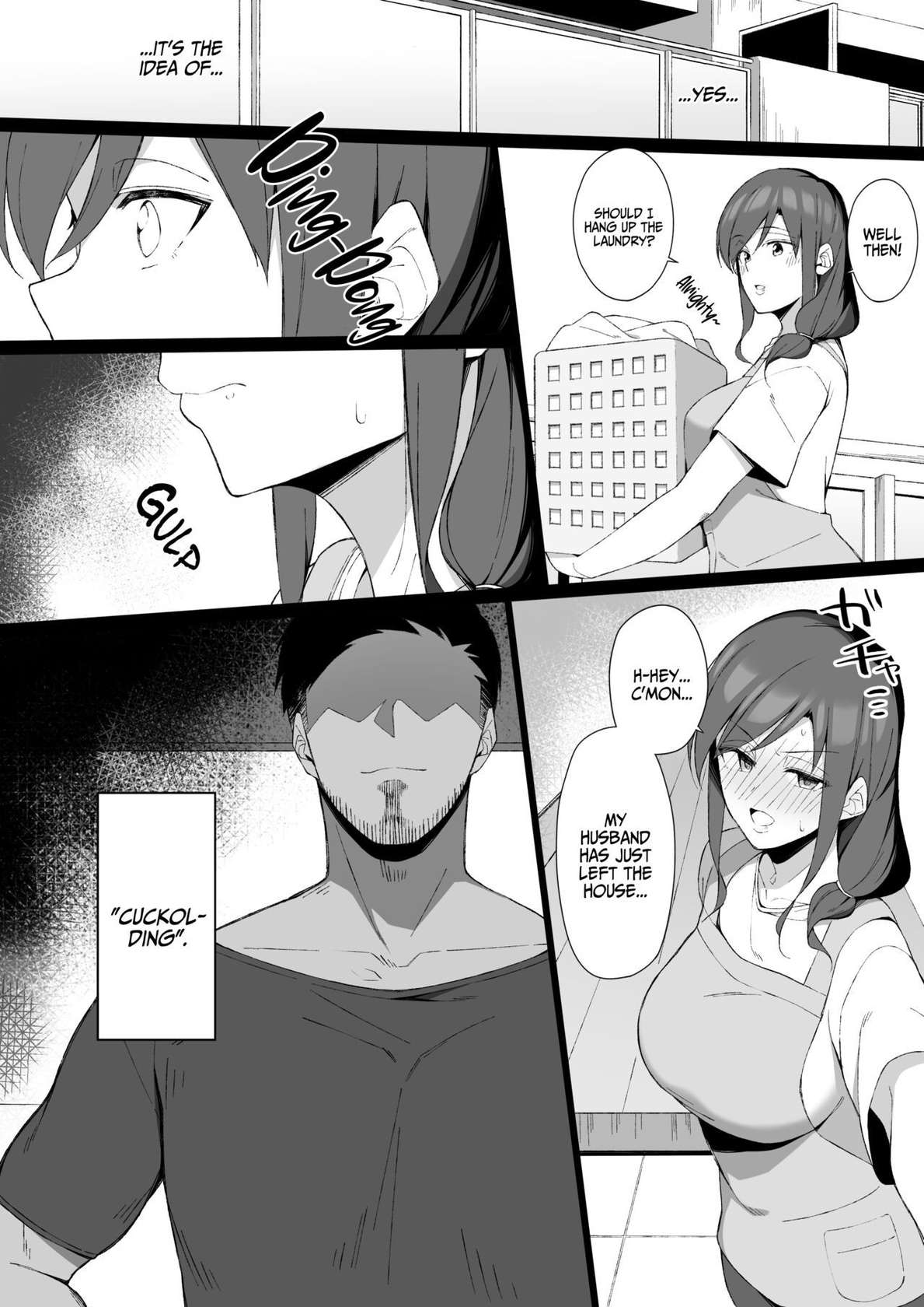 [Namahamu Sando] Osu ni Ochiru Seiso Hitozuma + Extra | Degeneracy of a Neat Housewife for a Man [English] [DKKMD Translations]