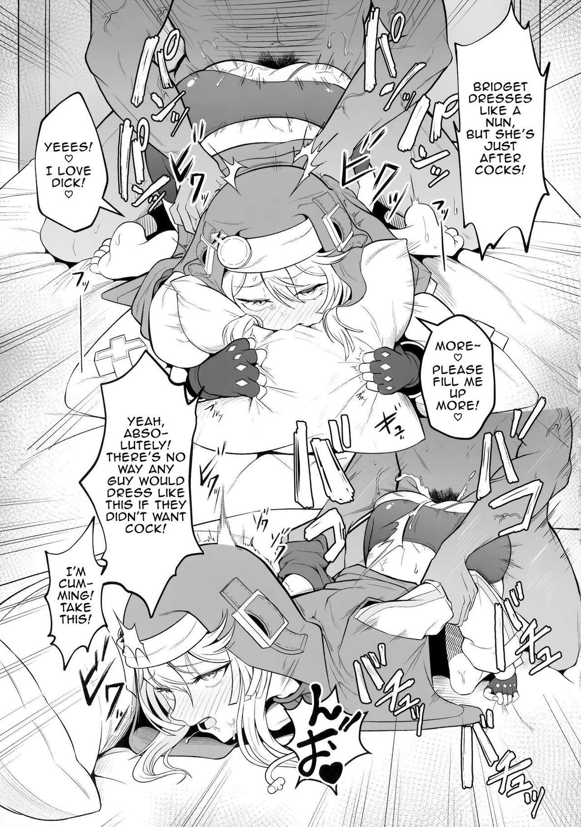 (C101) [Strange hatching (Syakkou)] Bridget-kun no Ohineri Jijou | The Matter of Bridget's Offerings (Guilty Gear) [English] [superzombie42]