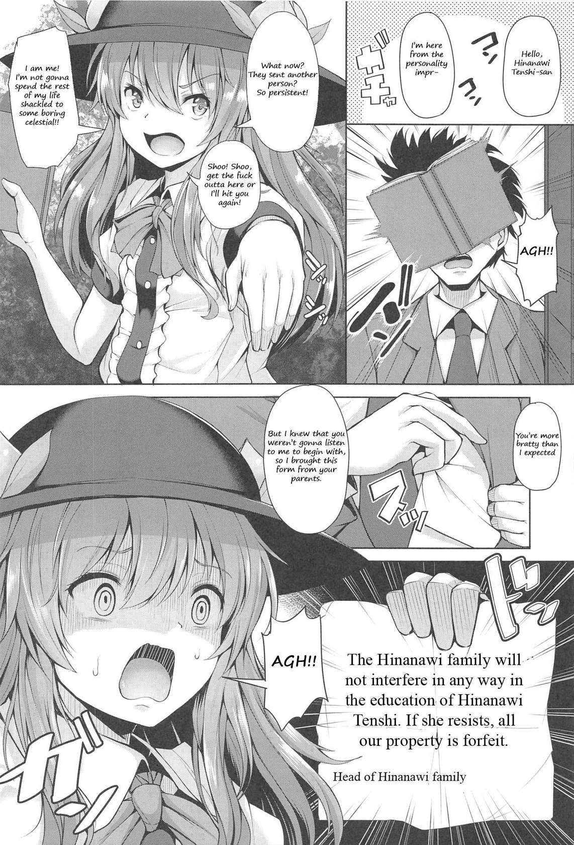 (C96) [Rocket Chousashitsu (Koza)] Iiko ni Shite yo ne Tenshi-chan | Be a good girl Tenshi-chan~! (Touhou Project) [English]