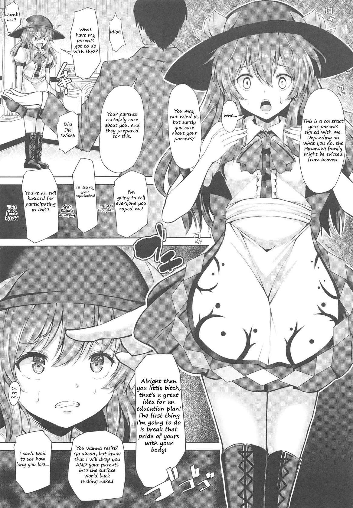 (C96) [Rocket Chousashitsu (Koza)] Iiko ni Shite yo ne Tenshi-chan | Be a good girl Tenshi-chan~! (Touhou Project) [English]