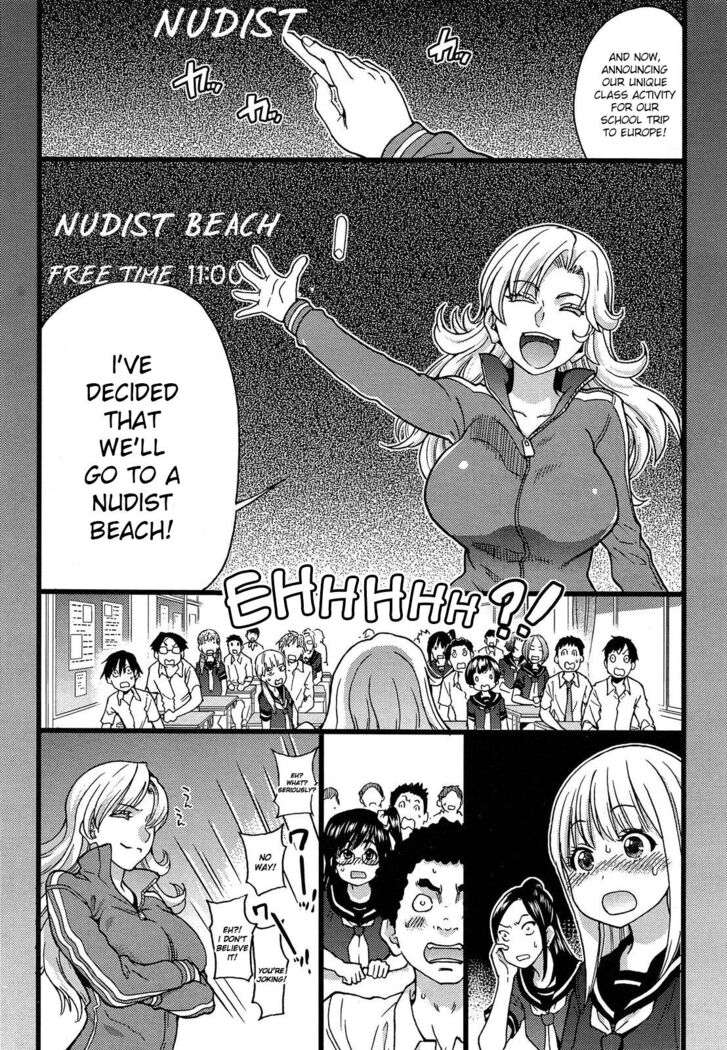 Nudist Beach ni Shuugaku Ryokou de!! - Chapter 1