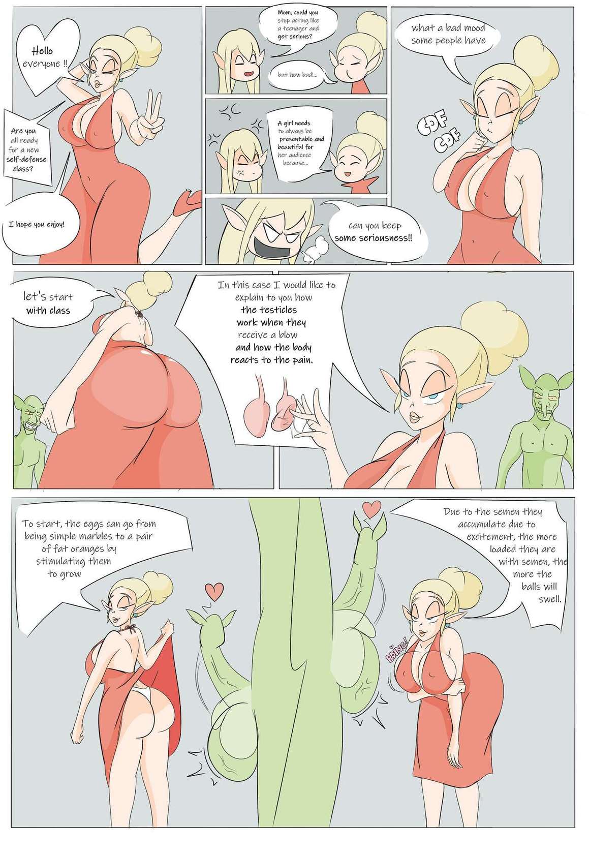 self defense for elf part 2 (comic)