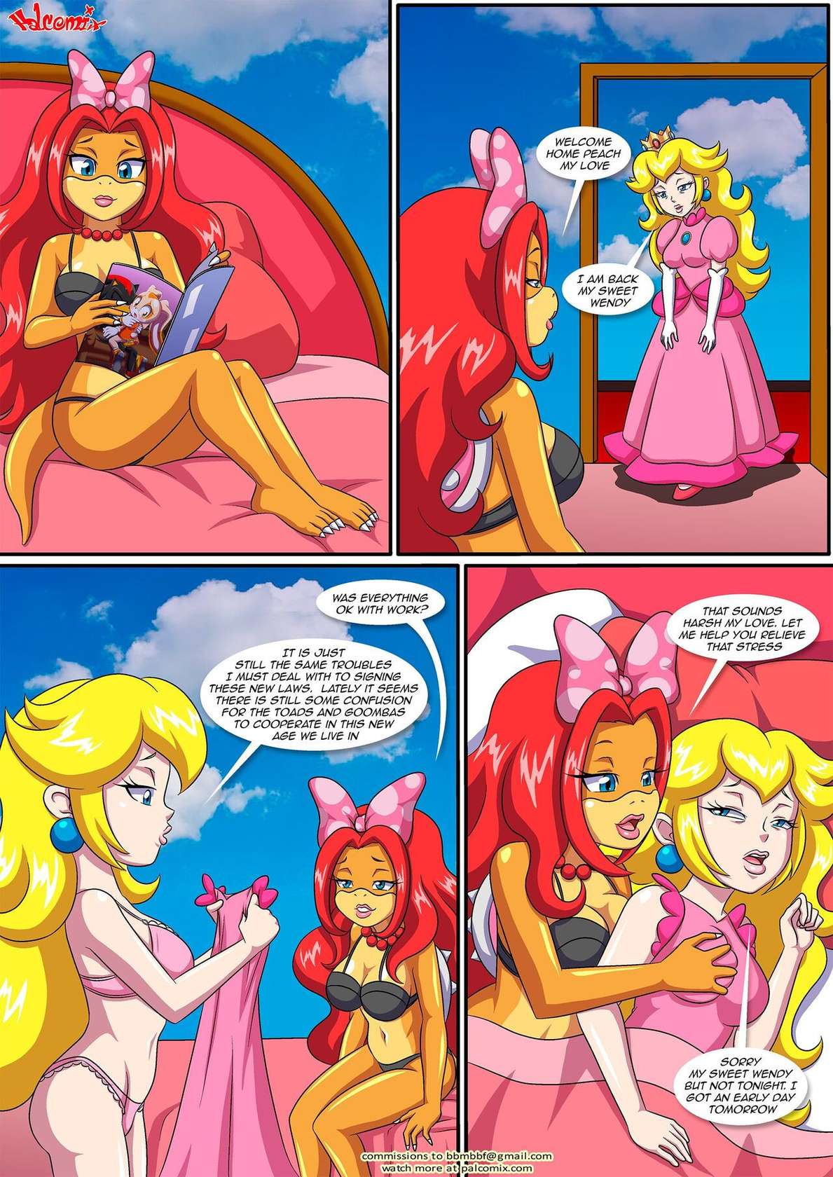 Peach X Wendy (Mario) [Palcomix] - 4 - english