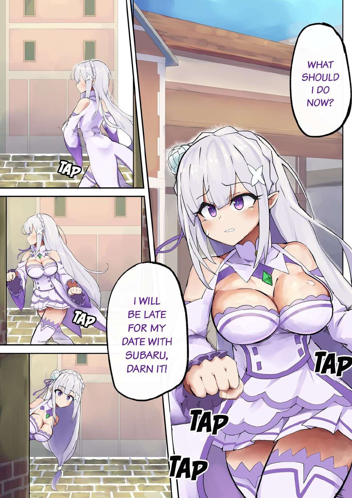 [Hyouhi Saibou] Emilia Learns to Master the Art of Having Sex (Re:Zero kara Hajimeru Isekai Seikatsu) [English]