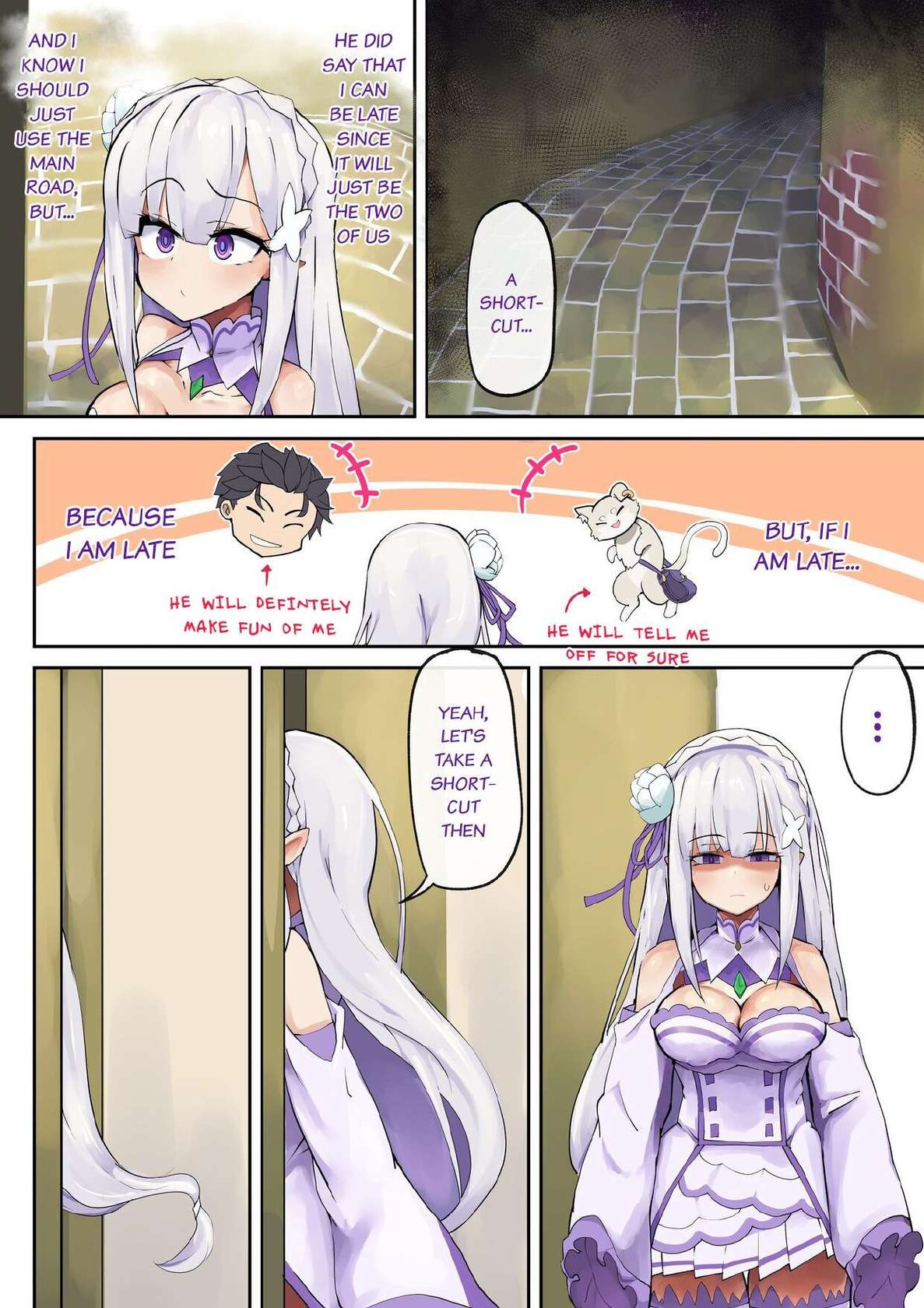 [Hyouhi Saibou] Emilia Learns to Master the Art of Having Sex (Re:Zero kara Hajimeru Isekai Seikatsu) [English]