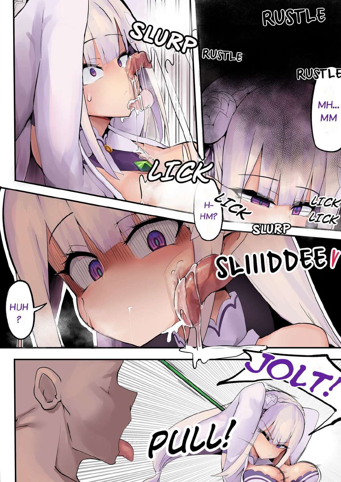 [Hyouhi Saibou] Emilia Learns to Master the Art of Having Sex (Re:Zero kara Hajimeru Isekai Seikatsu) [English]